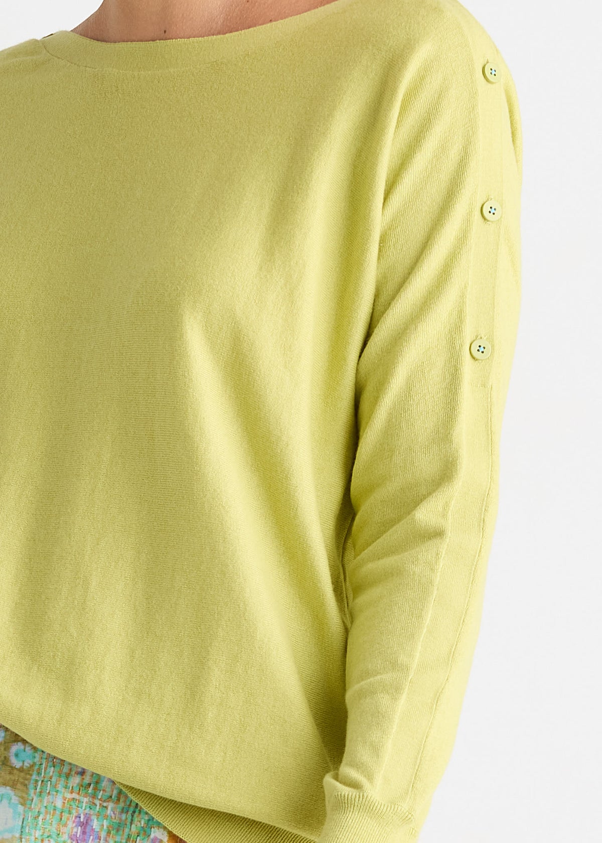 Button Boat Neck