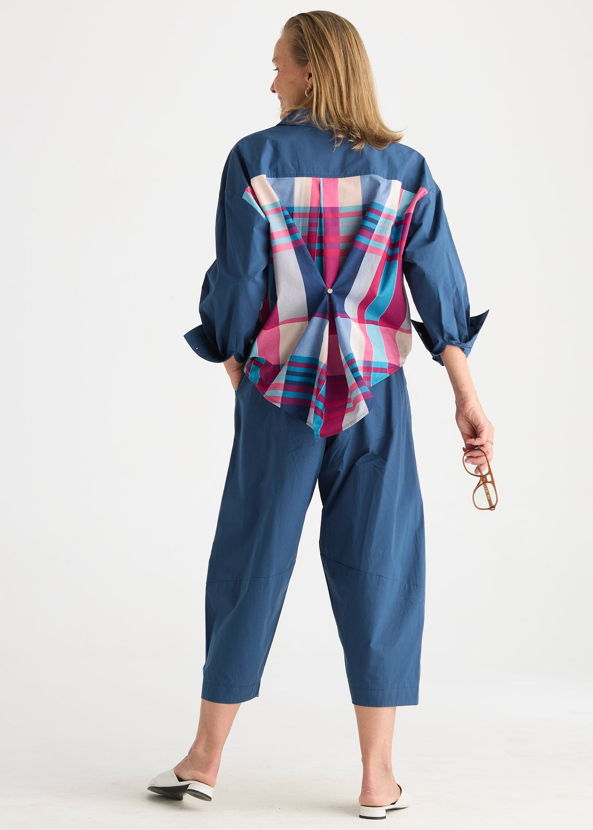 Checked Back Shirt