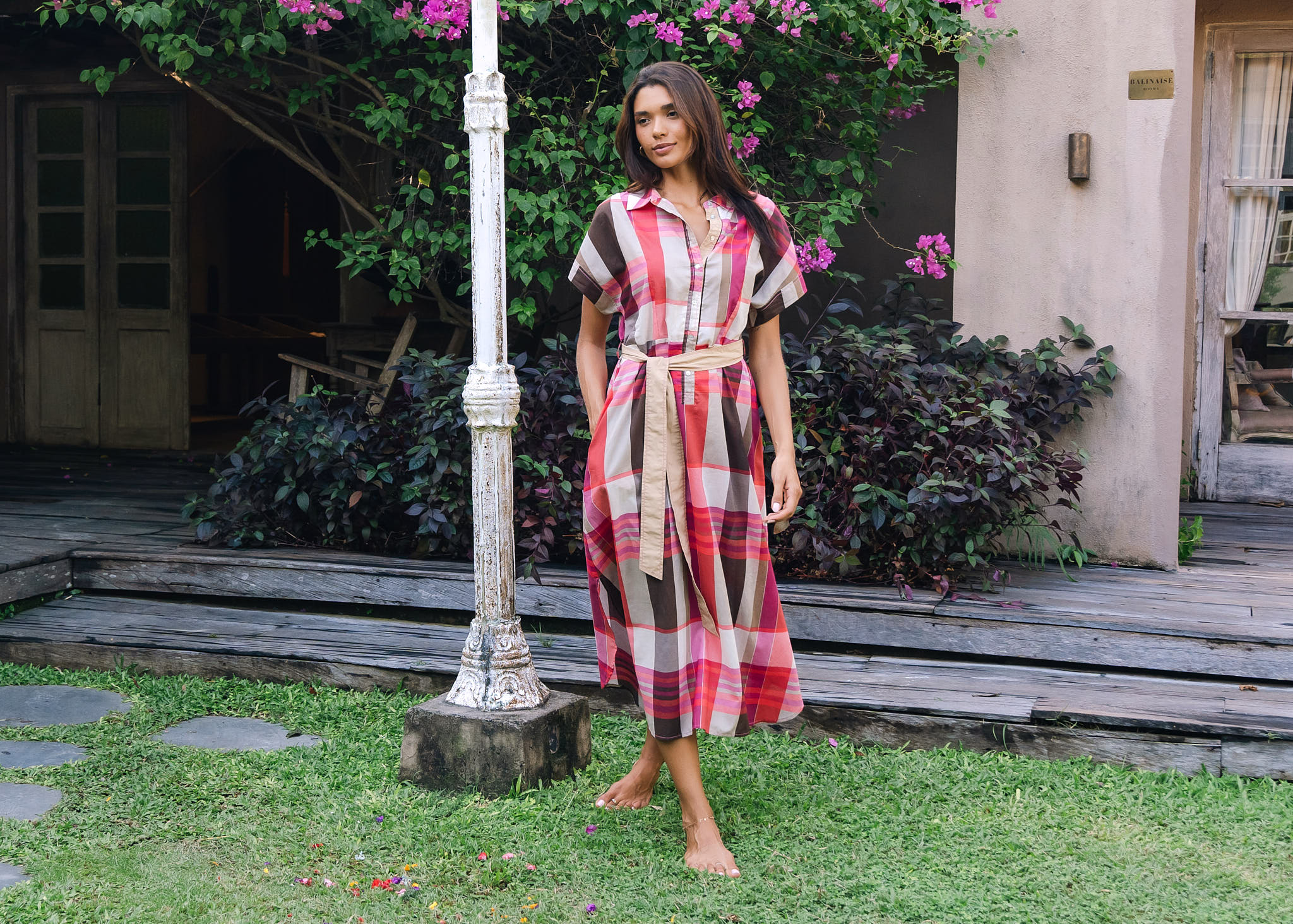 Checked Dress