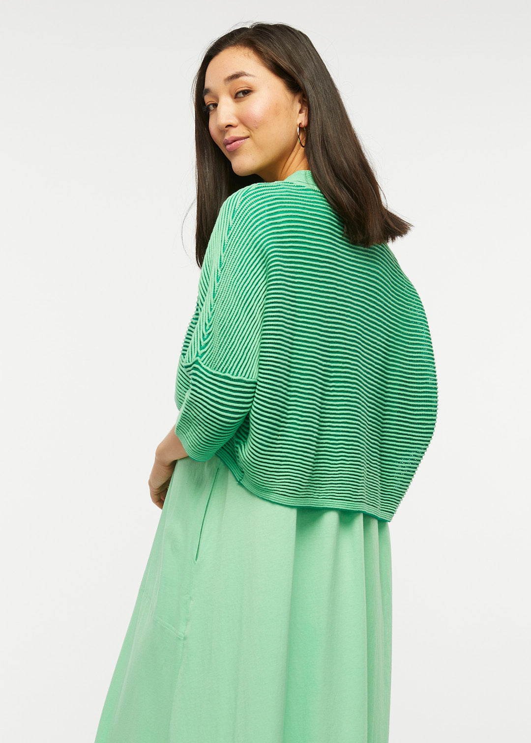 Variegated Striped Shrug