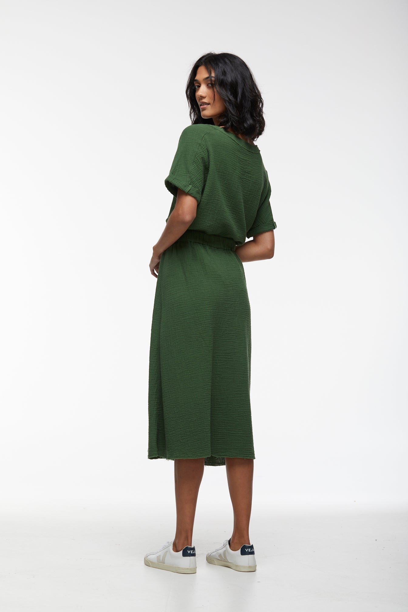 Cotton Crinkle Skirt