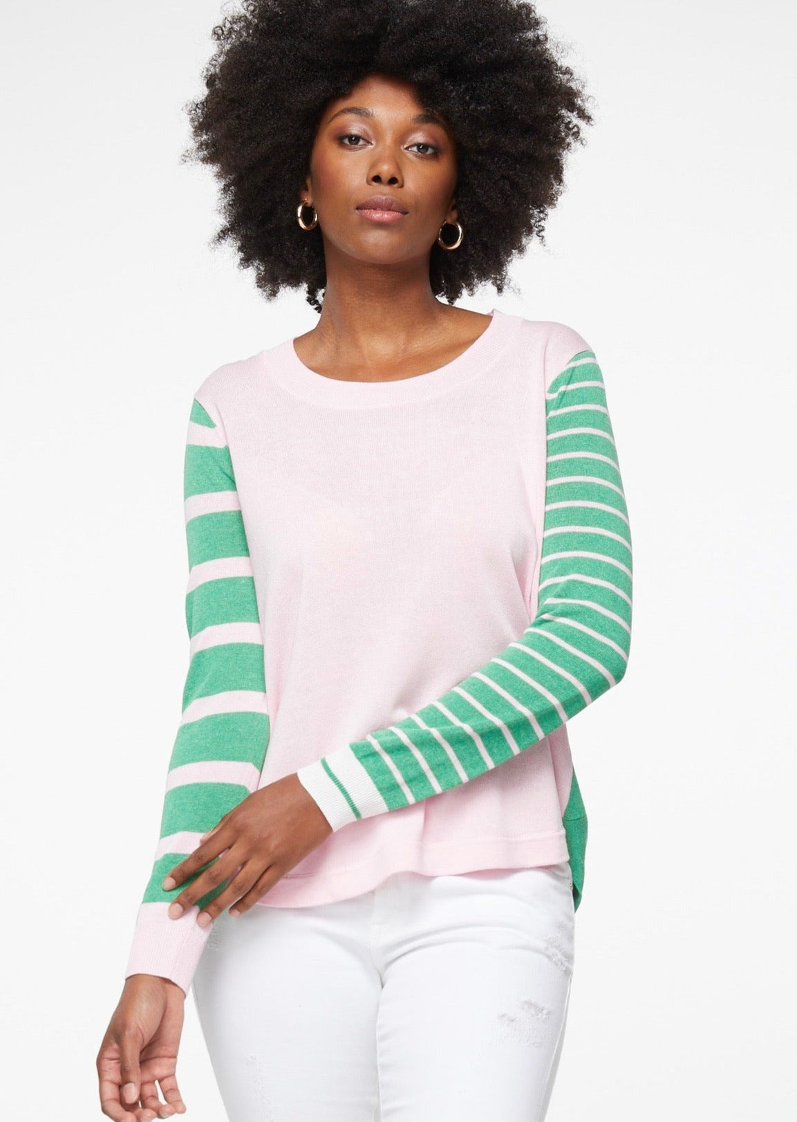 Stripe Sleeve Jumper
