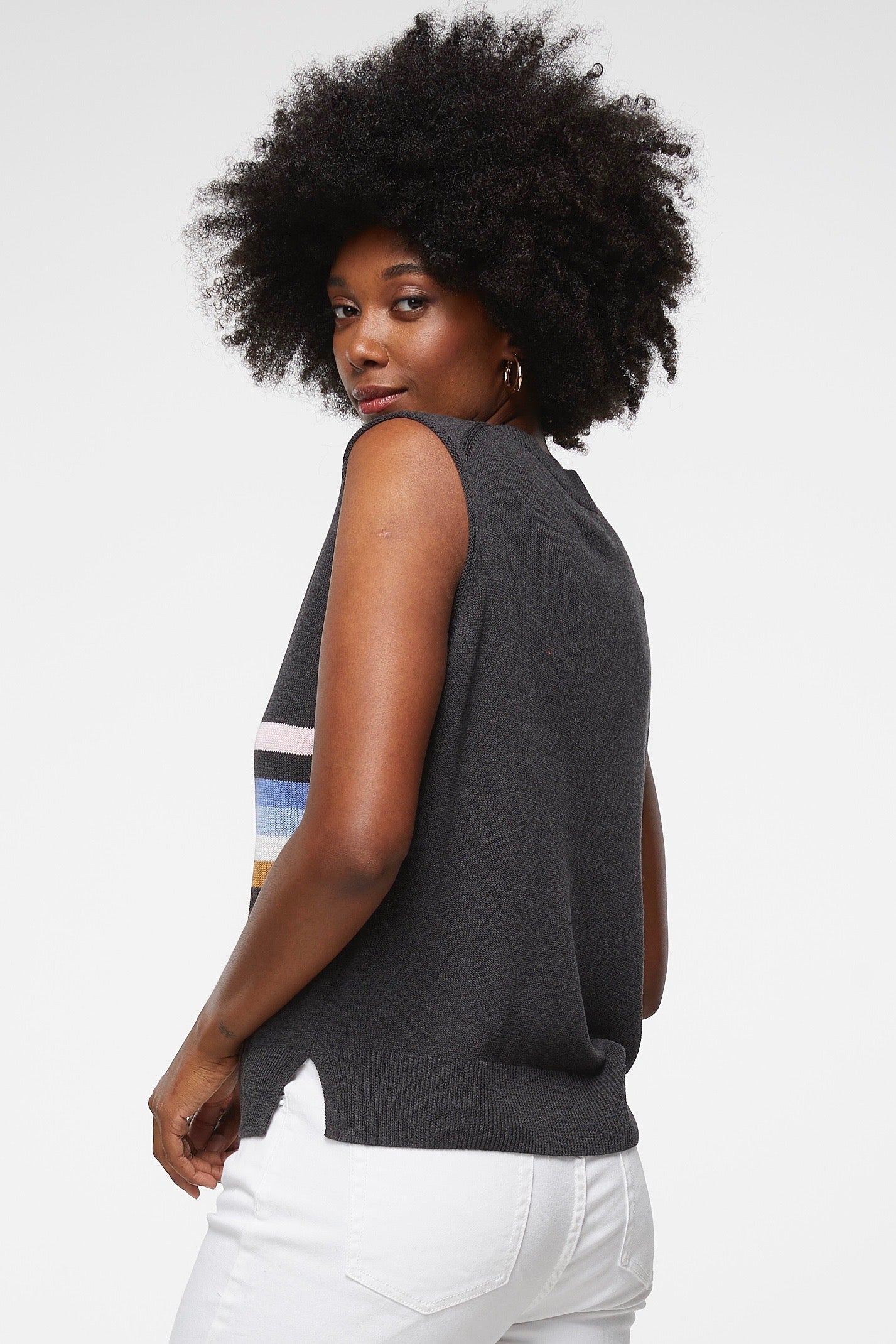 Stripe Detail Vest