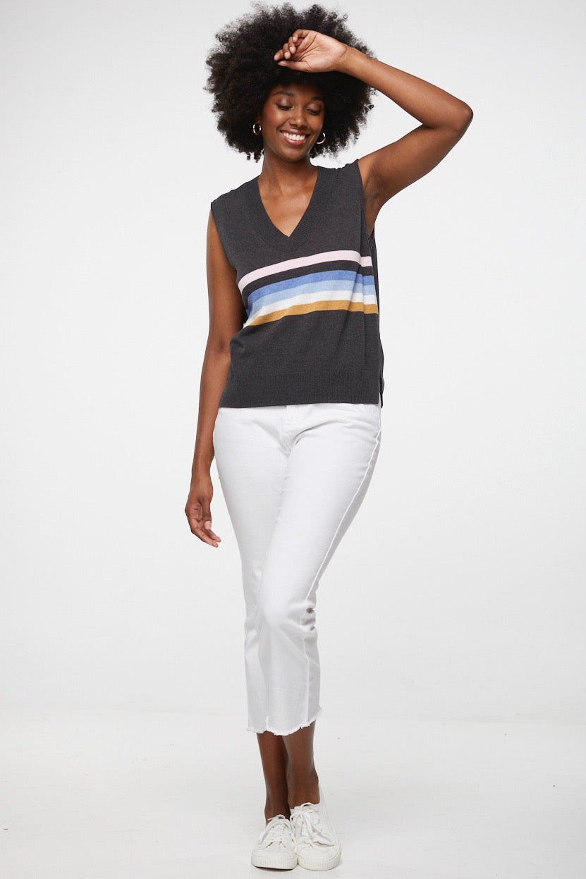 Stripe Detail Vest