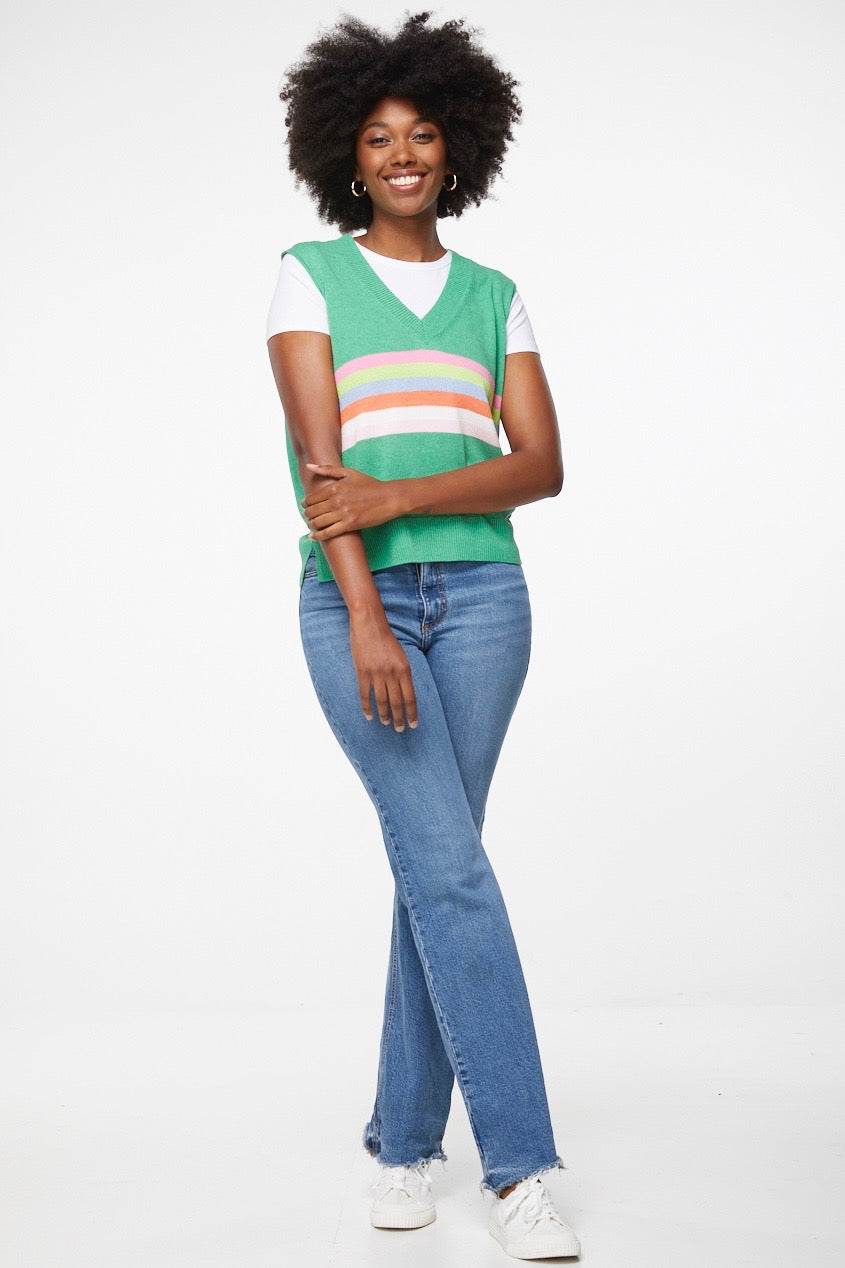 Stripe Detail Vest