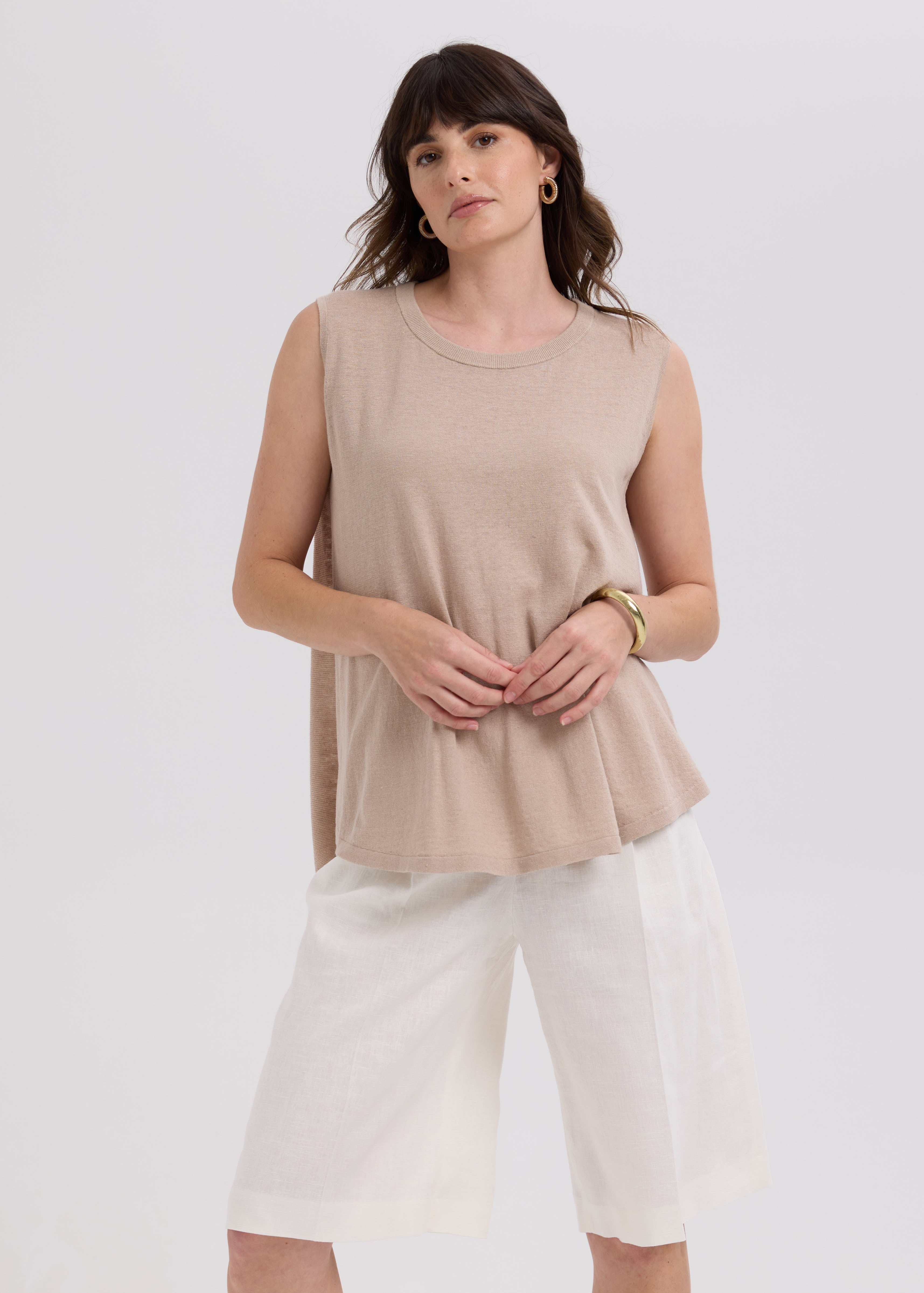 Linen A-Line Top