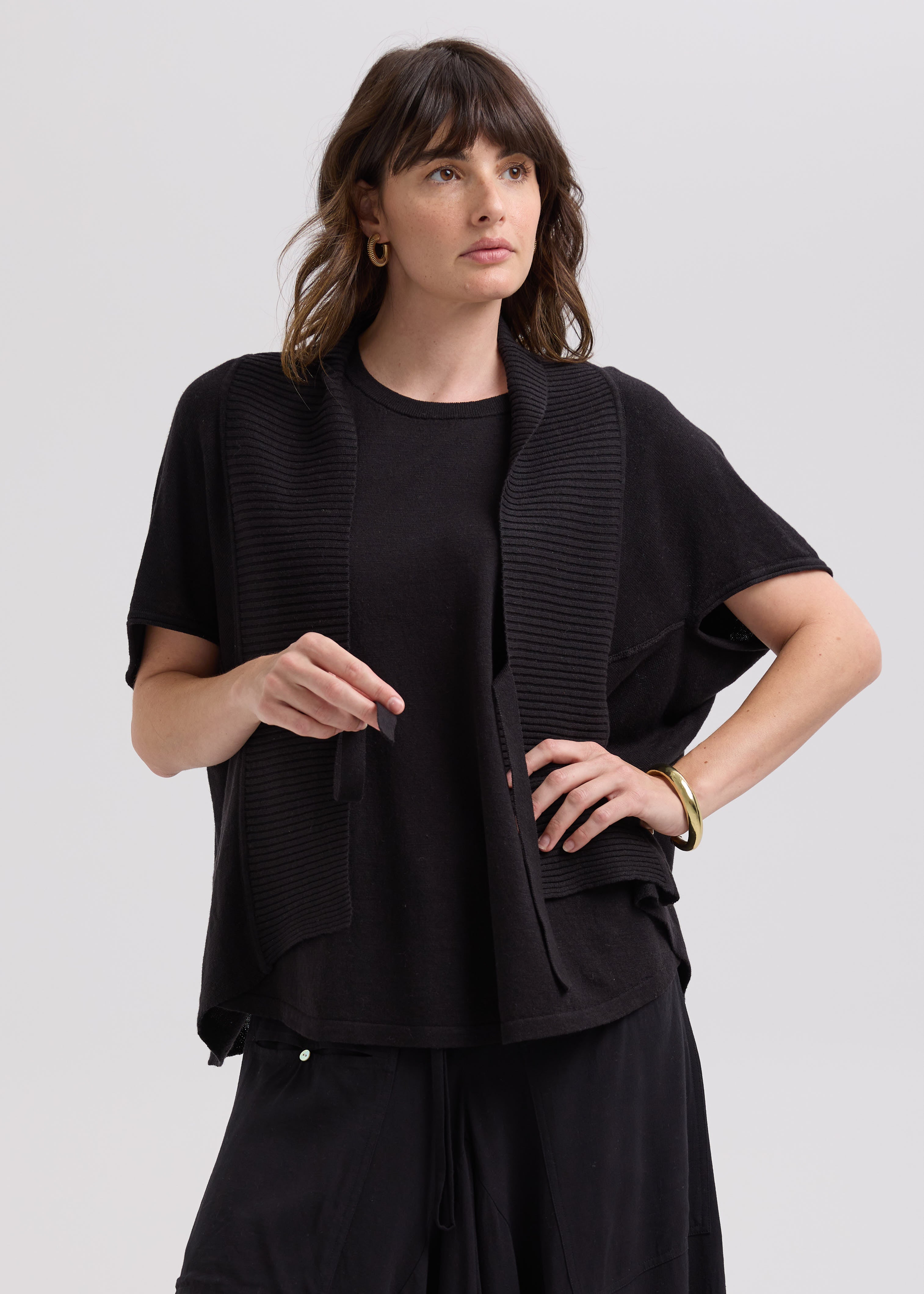 Linen Tie Cardi