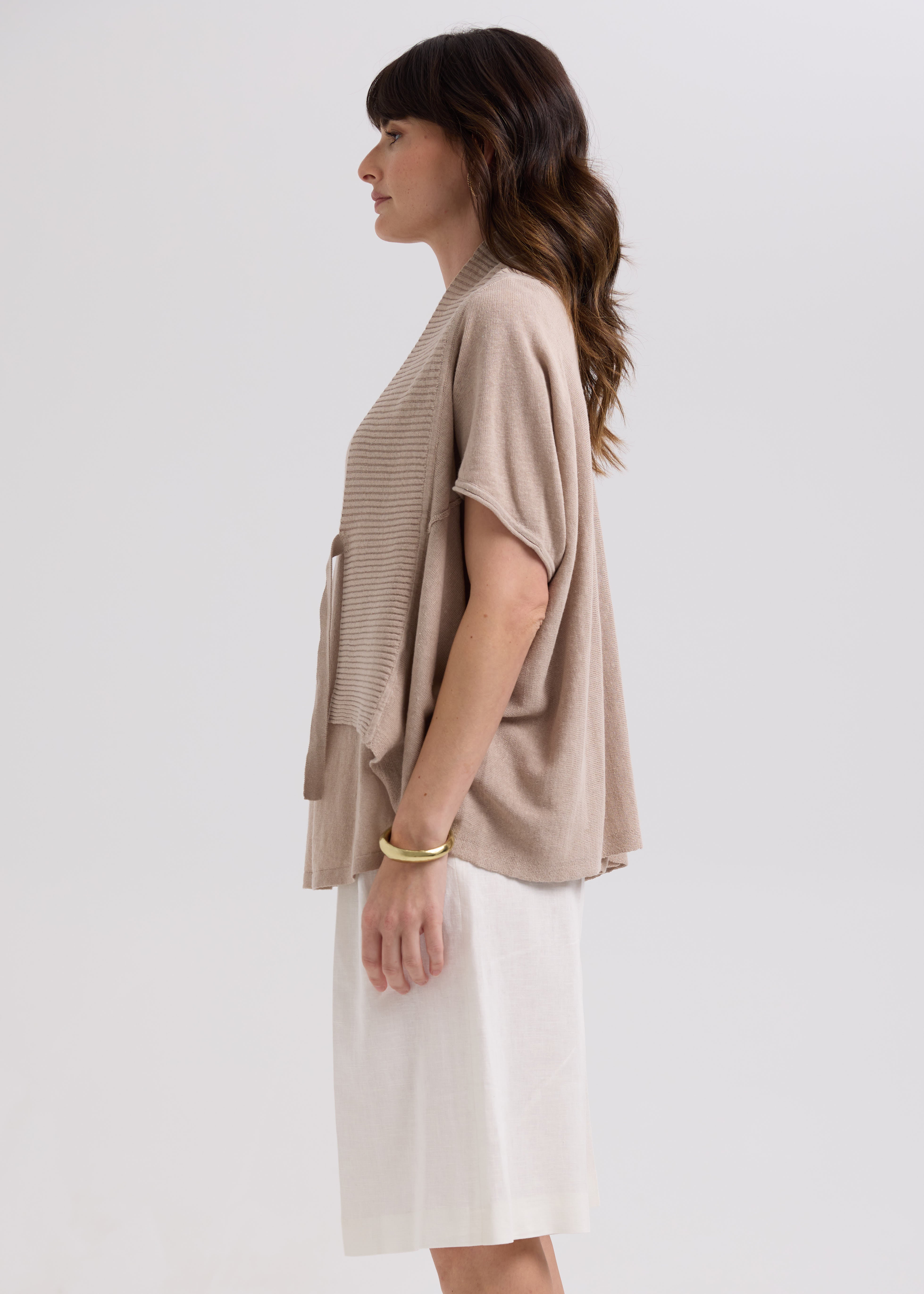 Linen Tie Cardi