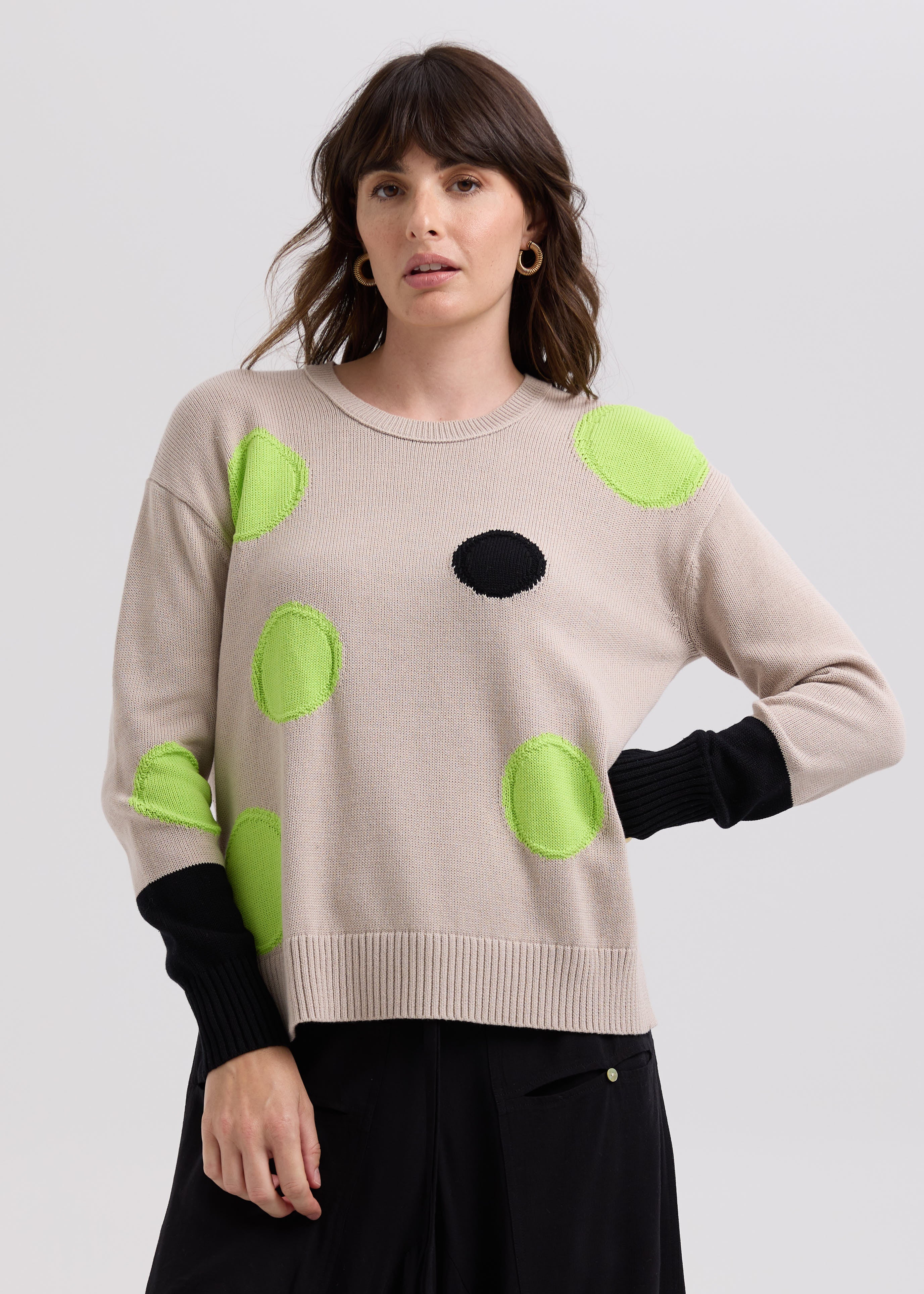 Spots Intarsia Jumper