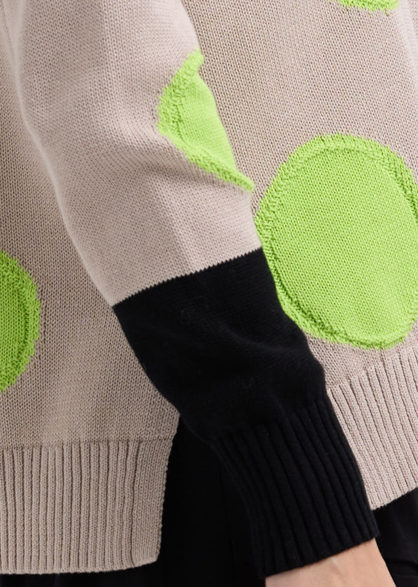 Spots Intarsia Jumper