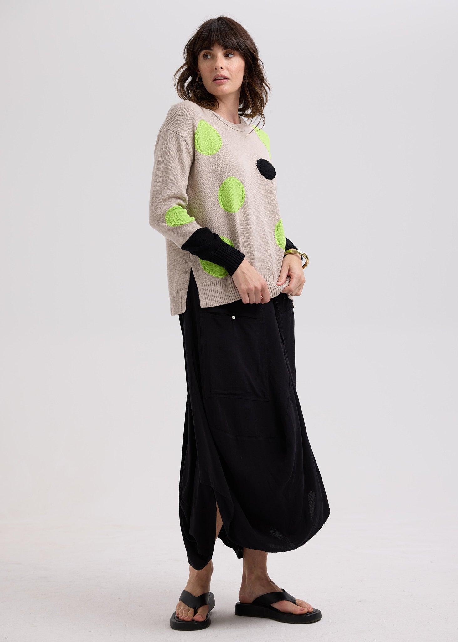 Spots Intarsia Jumper