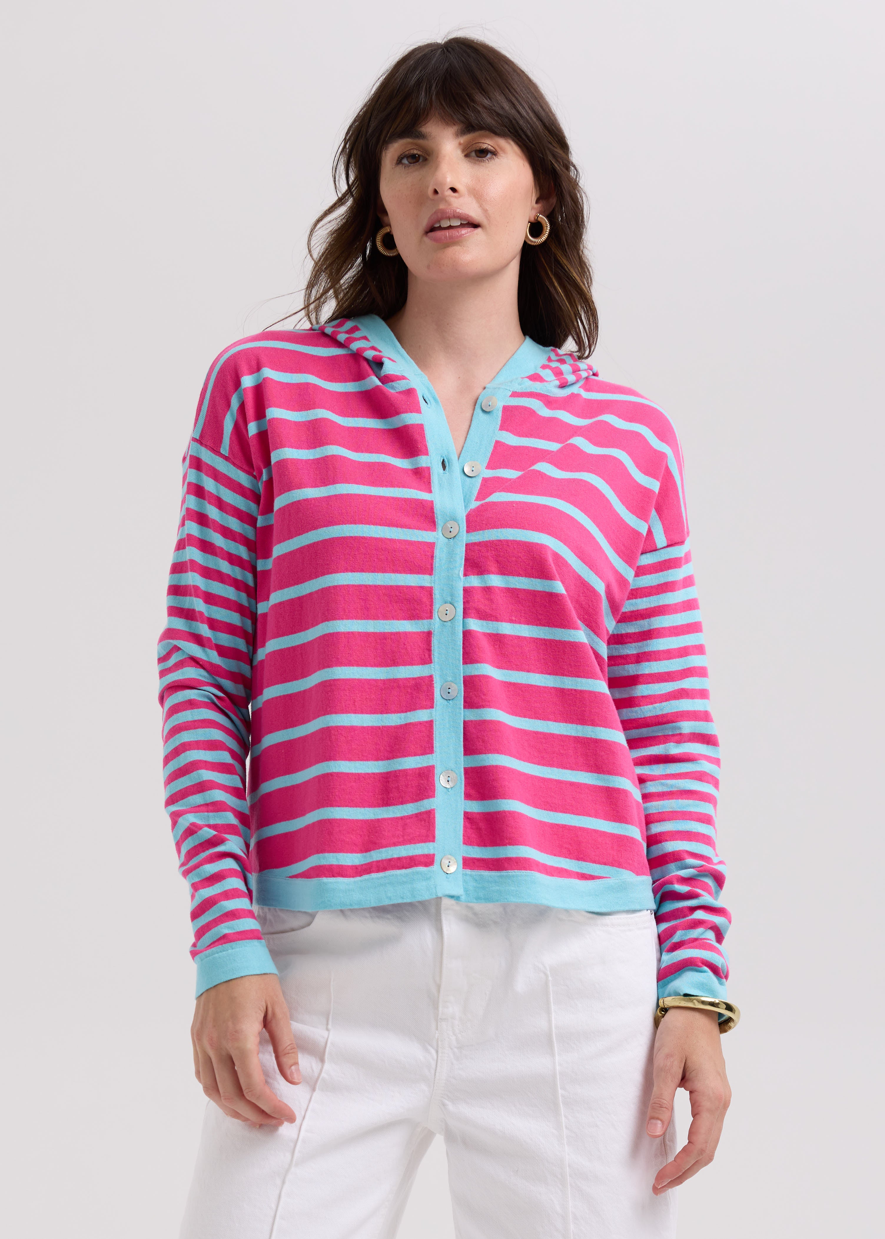 Multi Stripe Hoodie