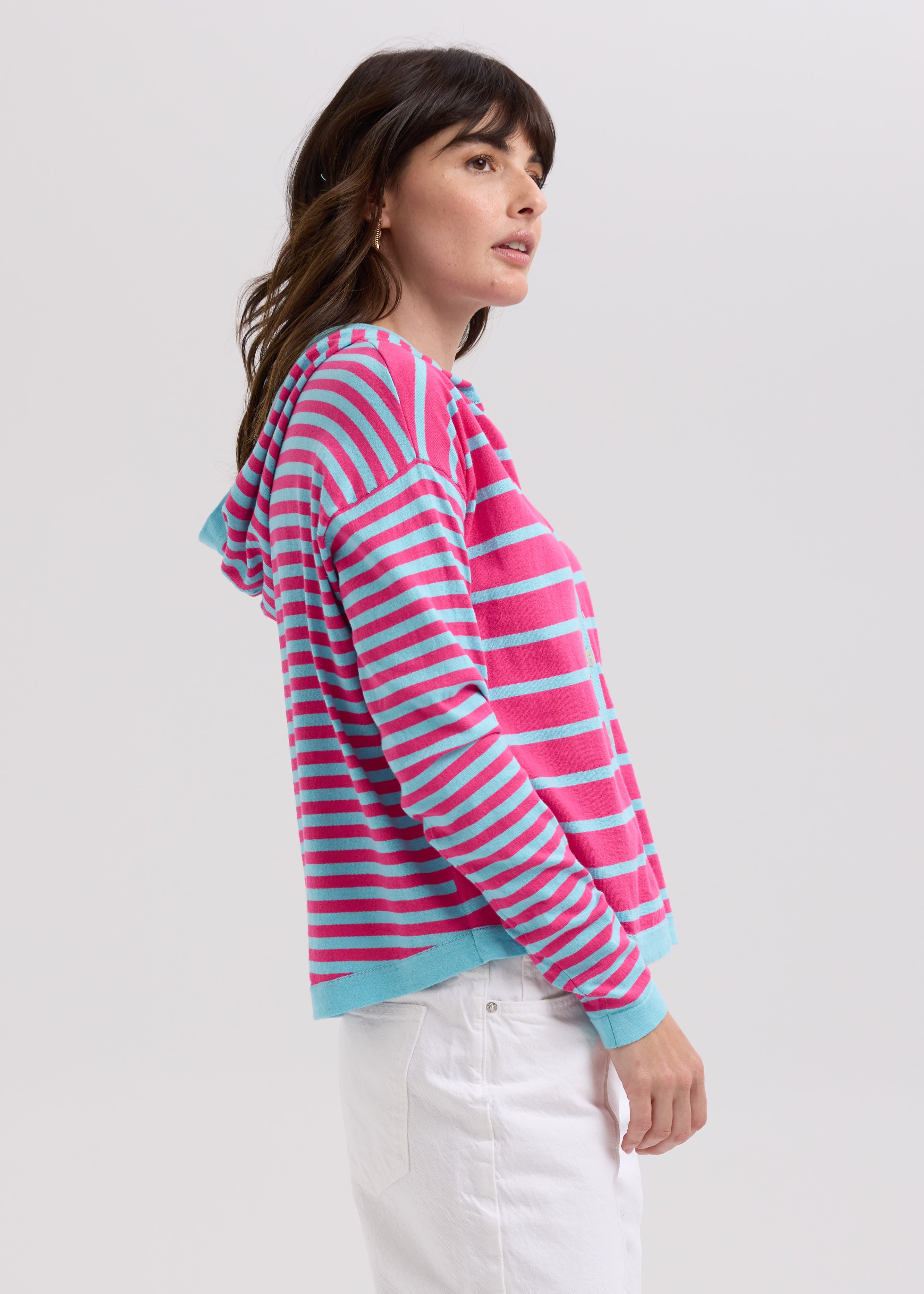 Multi Stripe Hoodie