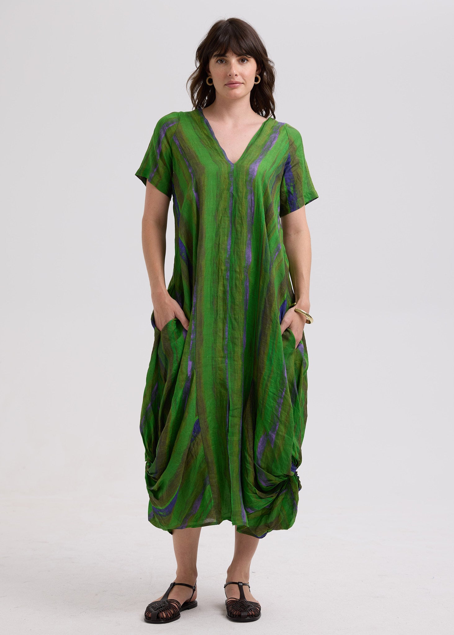 Painted Linen Dress