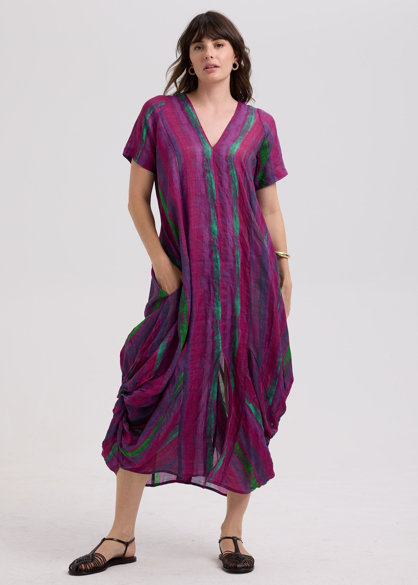 Painted Linen Dress