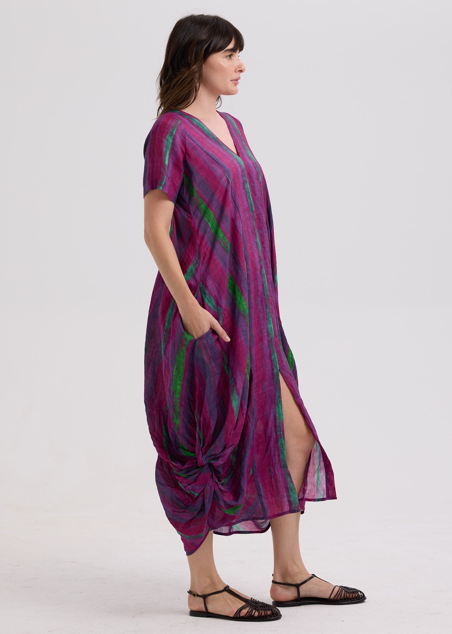 Painted Linen Dress
