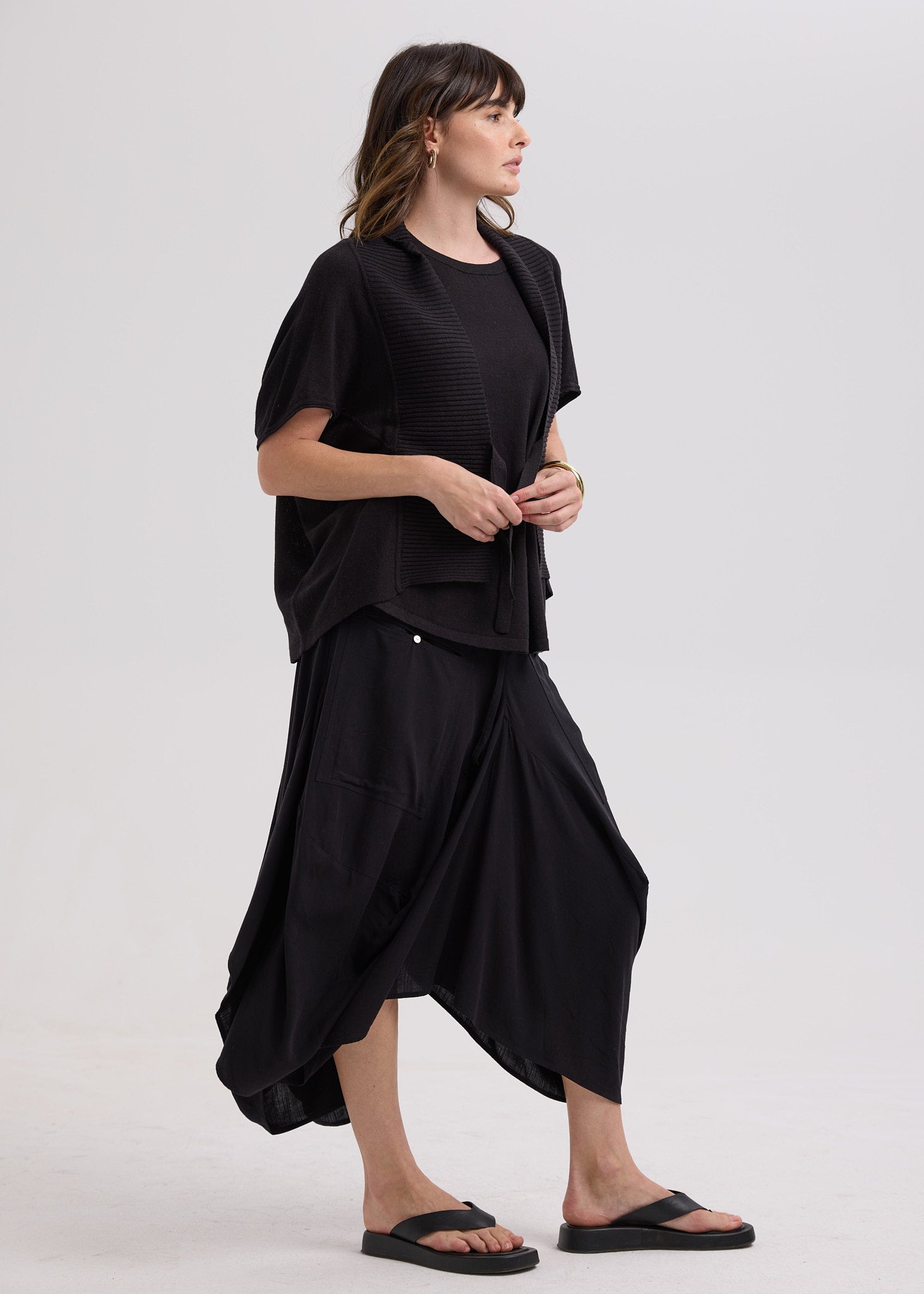Drape Bottom Skirt
