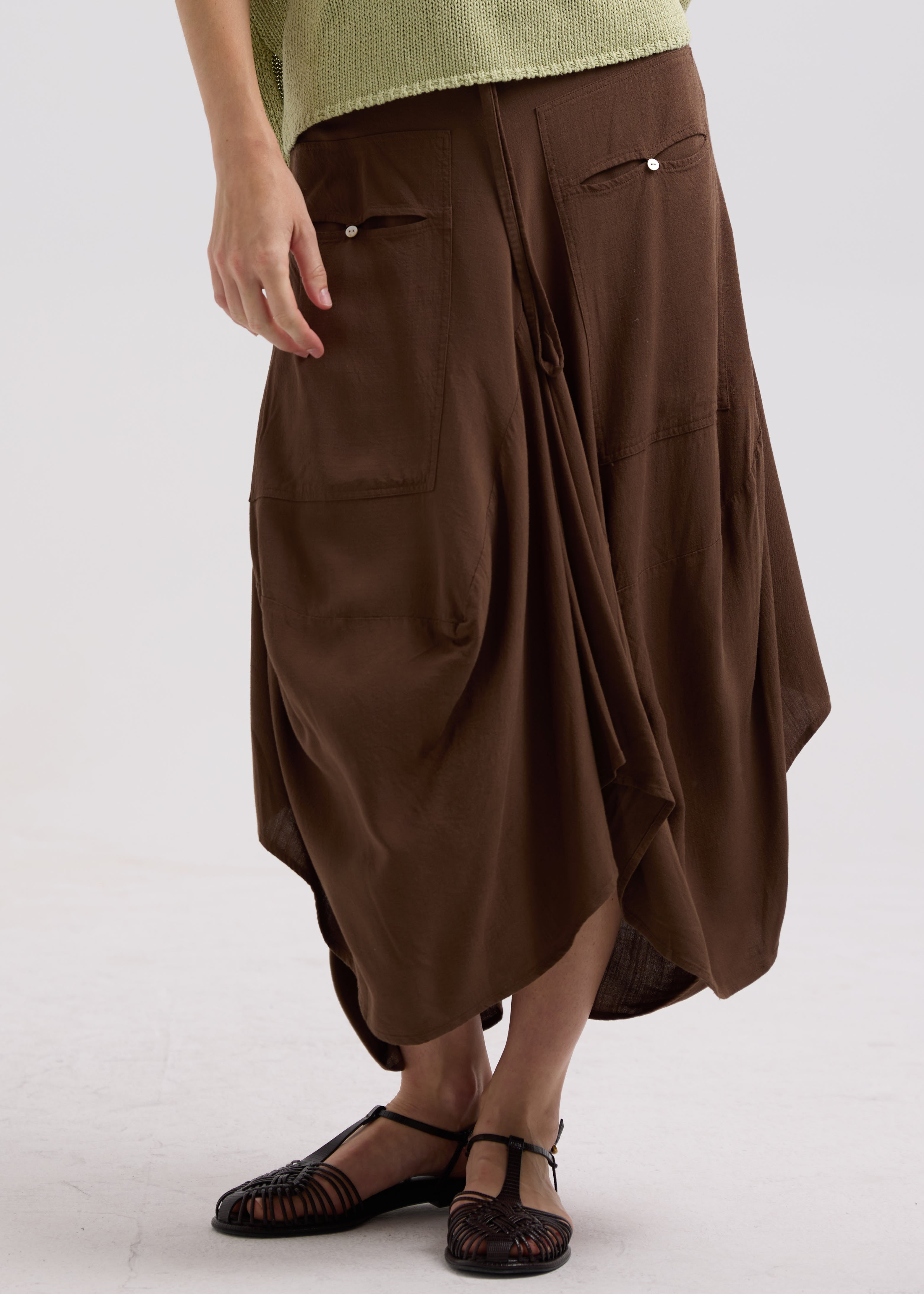 Drape Bottom Skirt