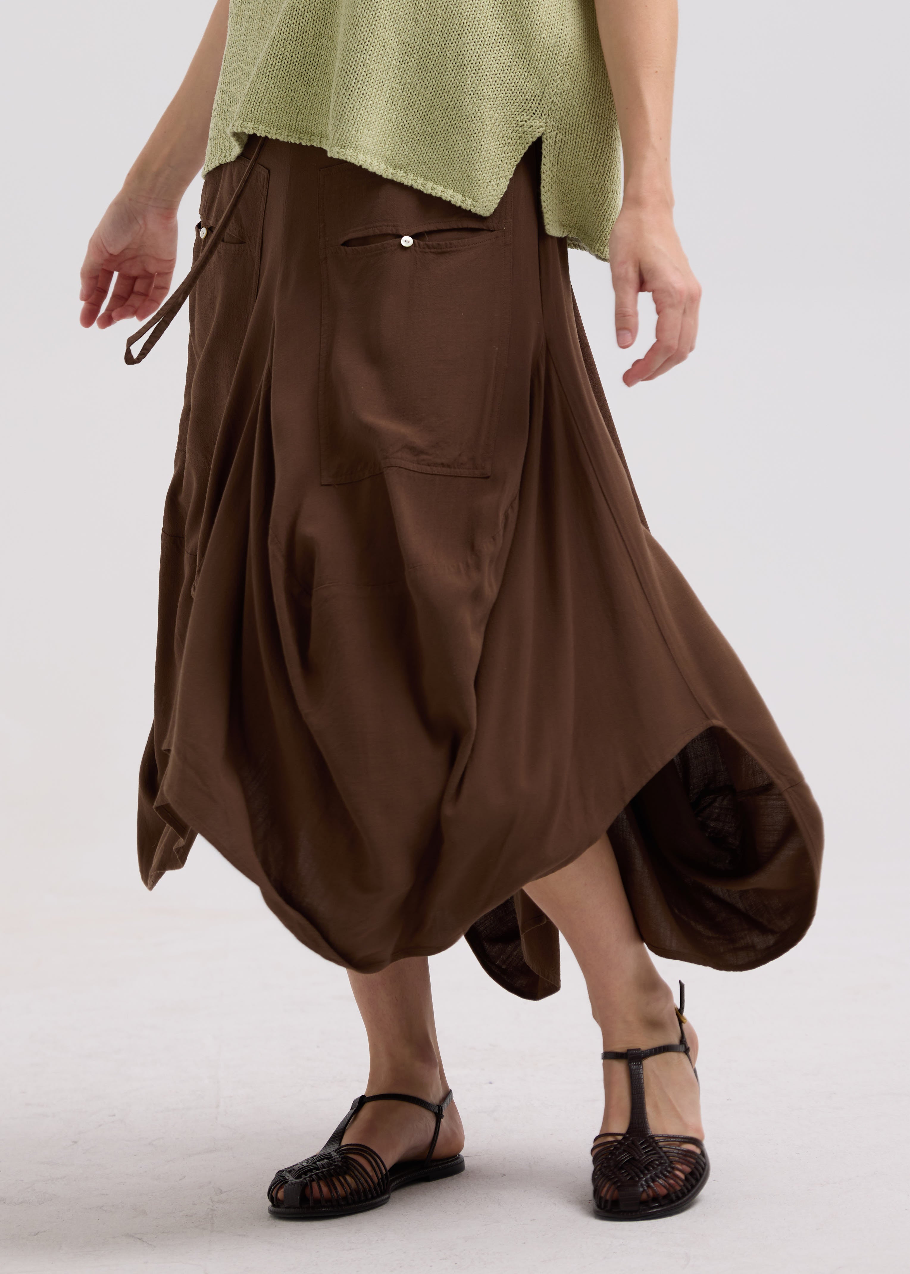 Drape Bottom Skirt