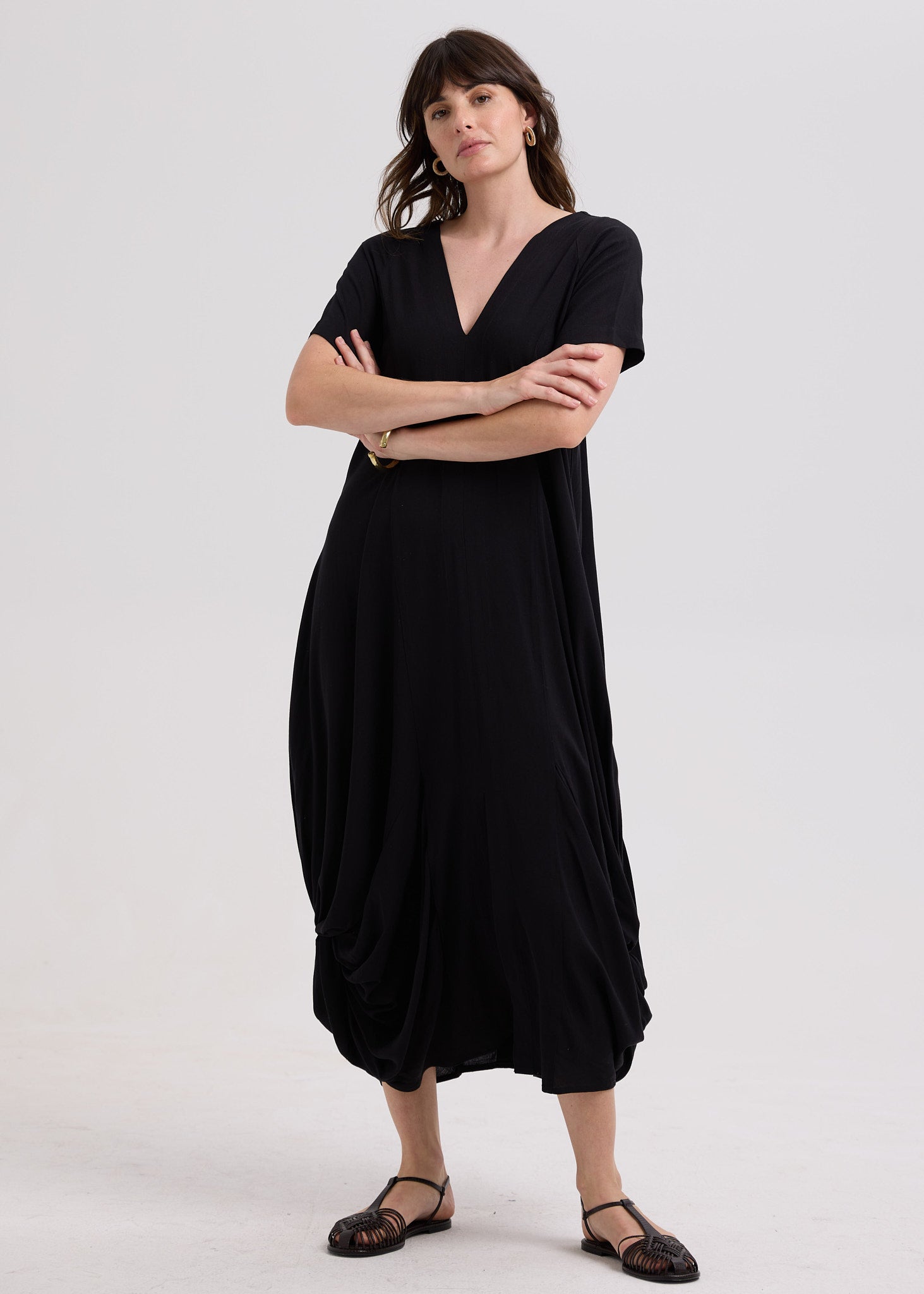 Drape Bottom Dress