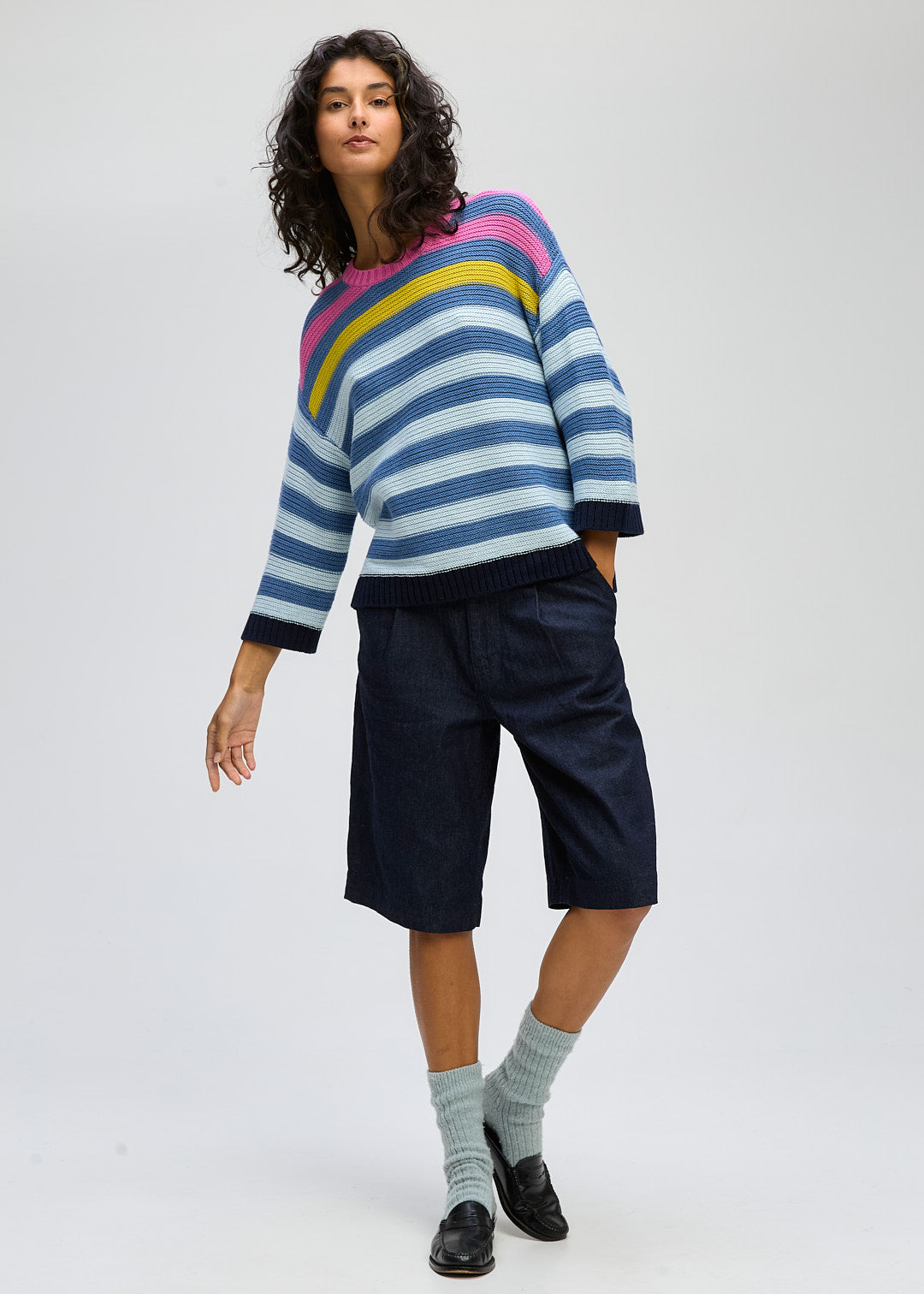 Chunky Stripe Crew