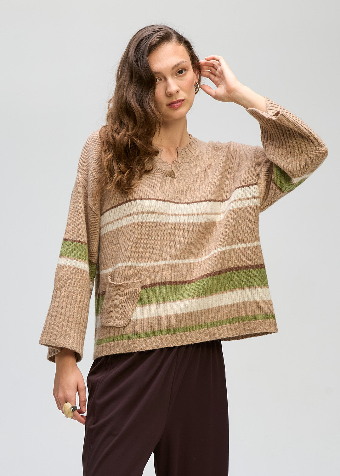 Crop Stripe Jumper