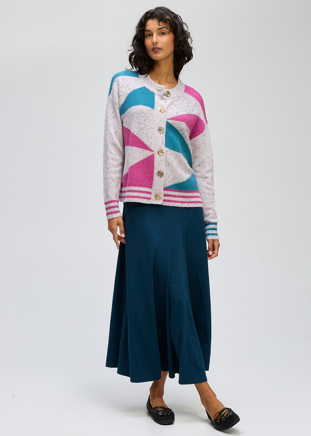 Geo Knit Cardi