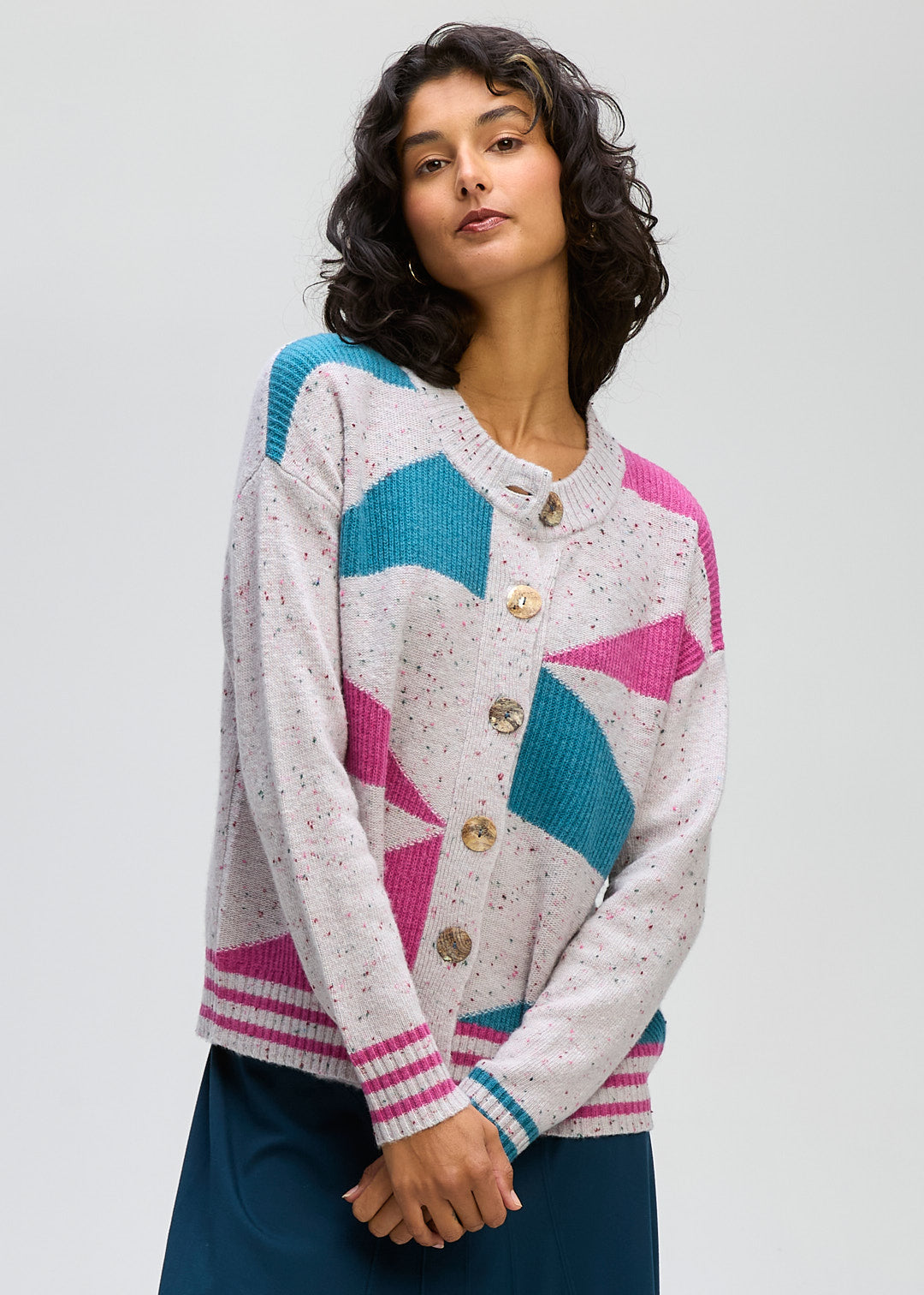 Geo Knit Cardi
