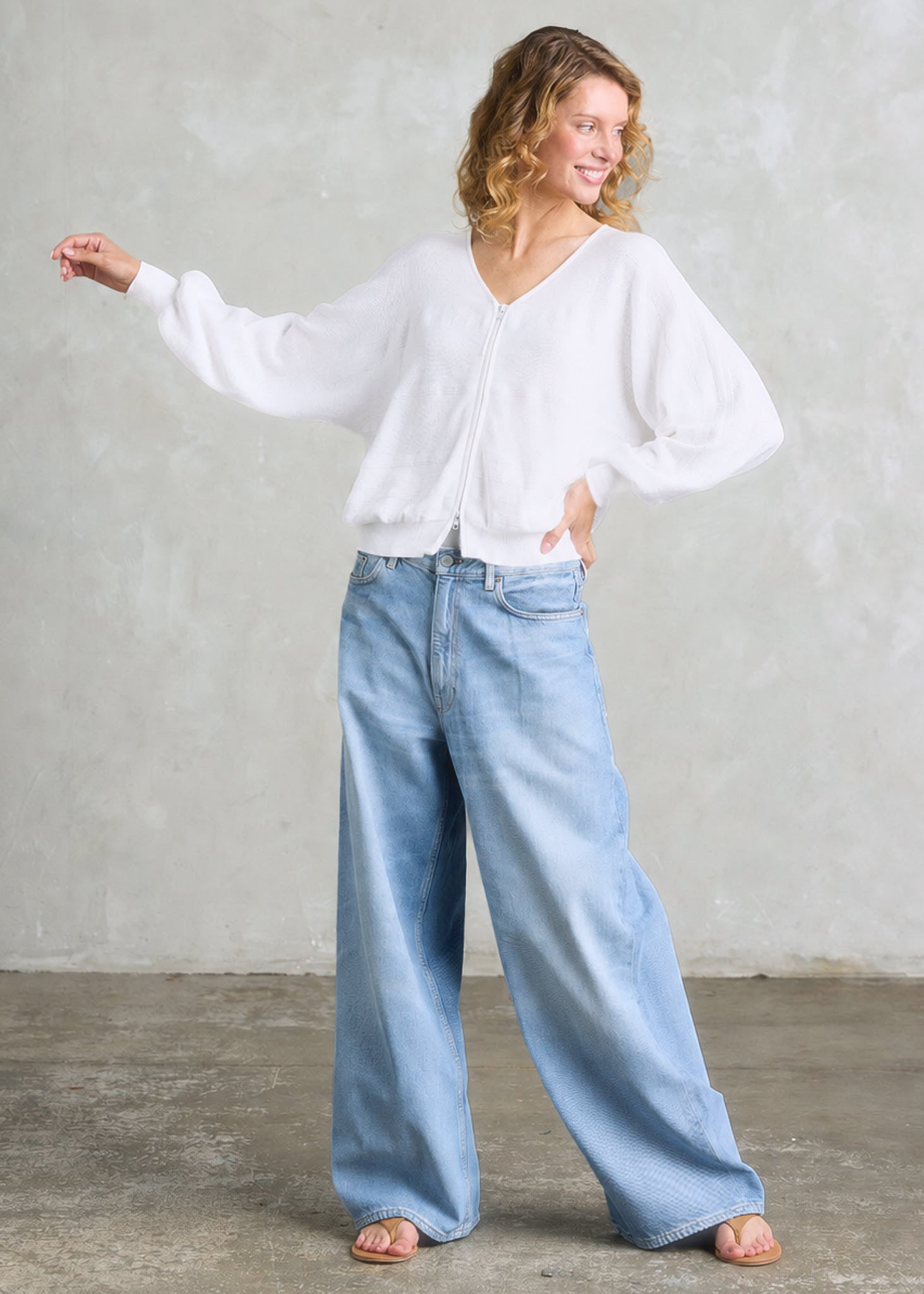 Statement Zip Cardi