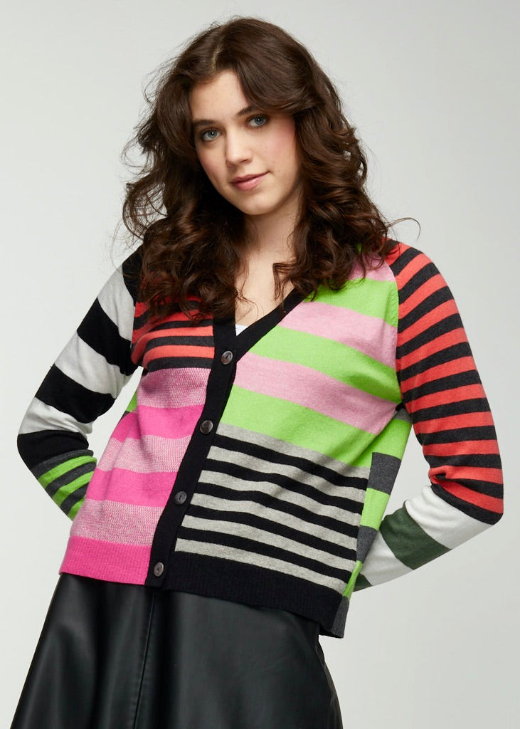 Mix Stripe Cardi