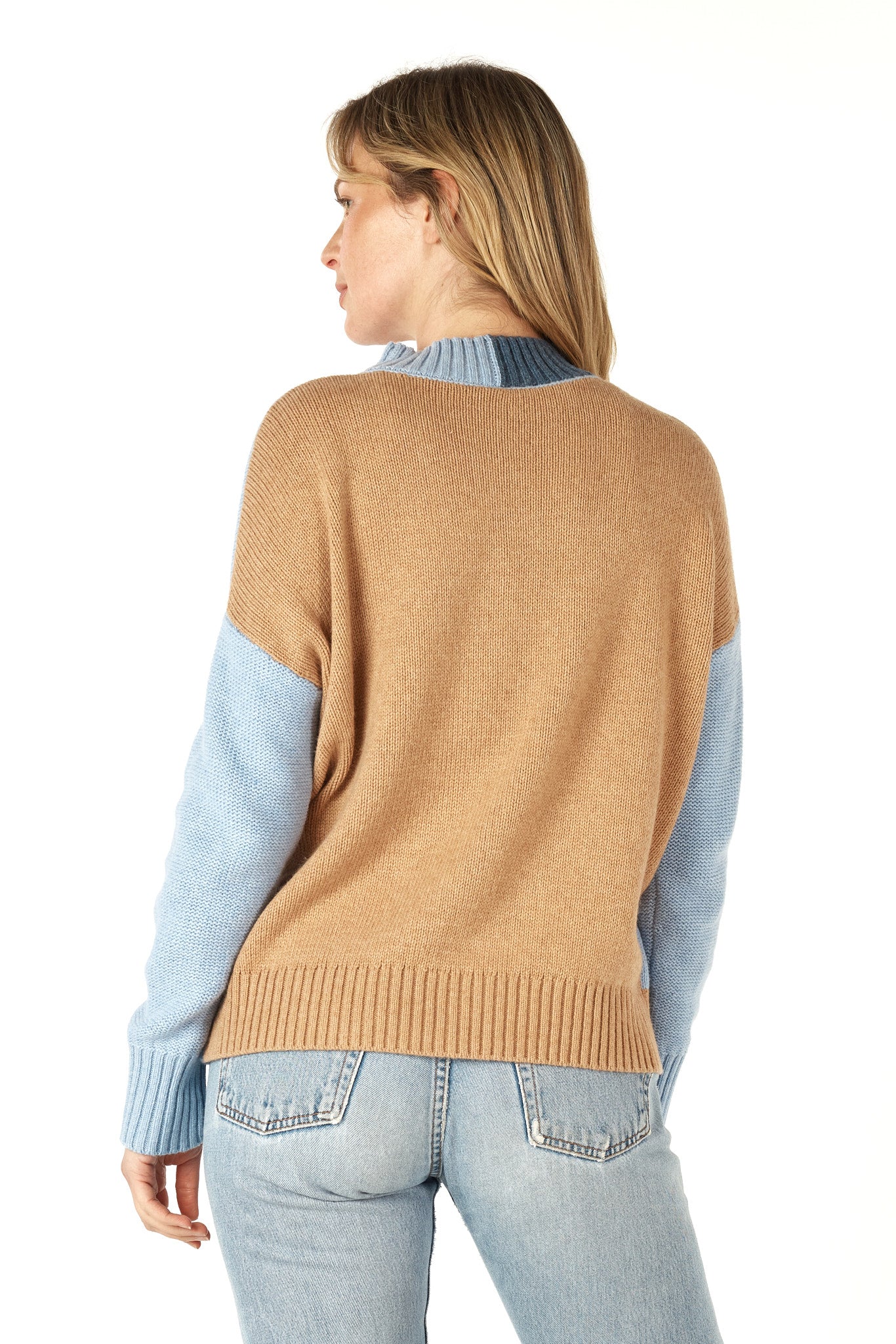 Colour Block Trim Jumper