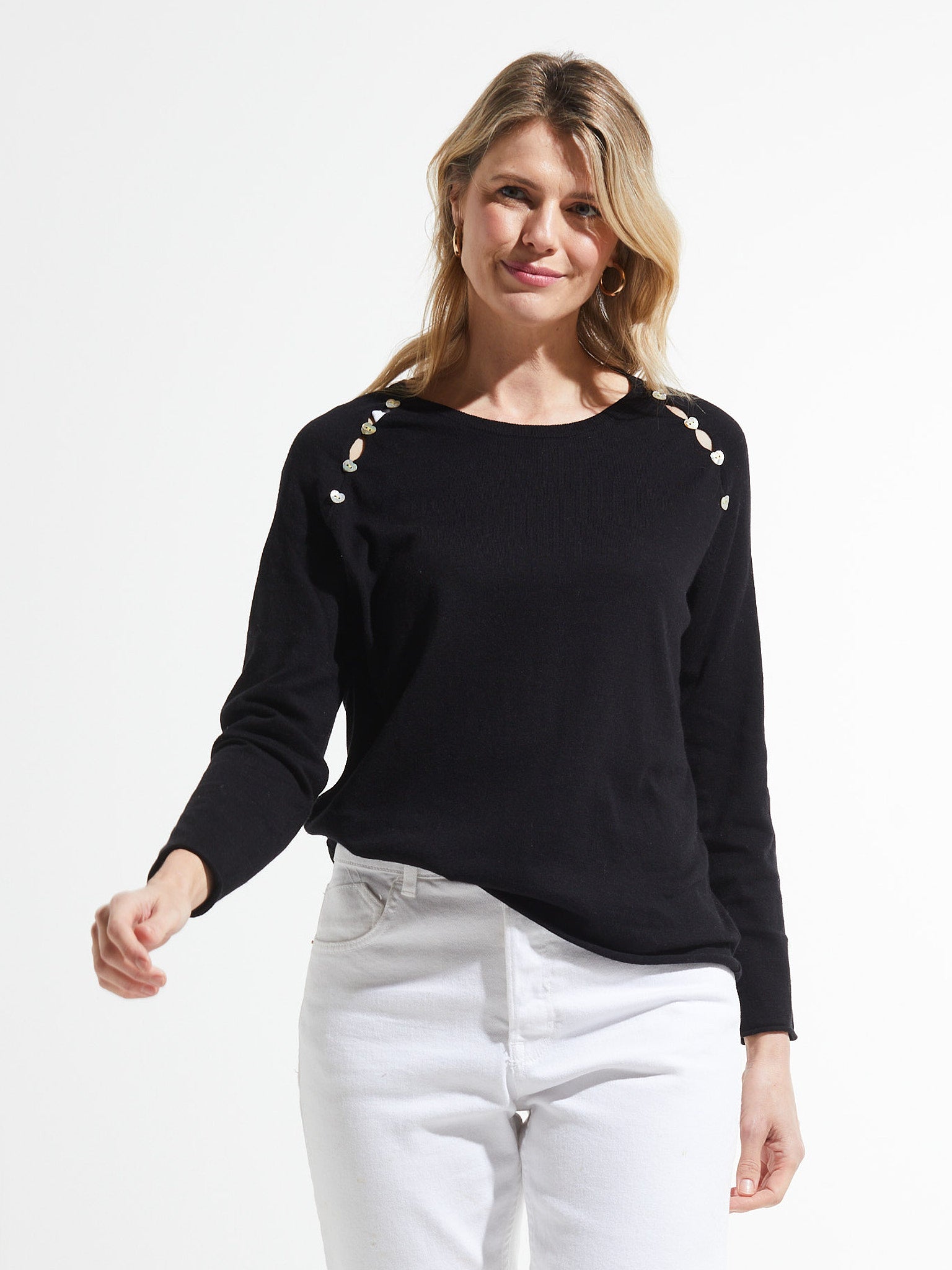 Button Detail Sweater