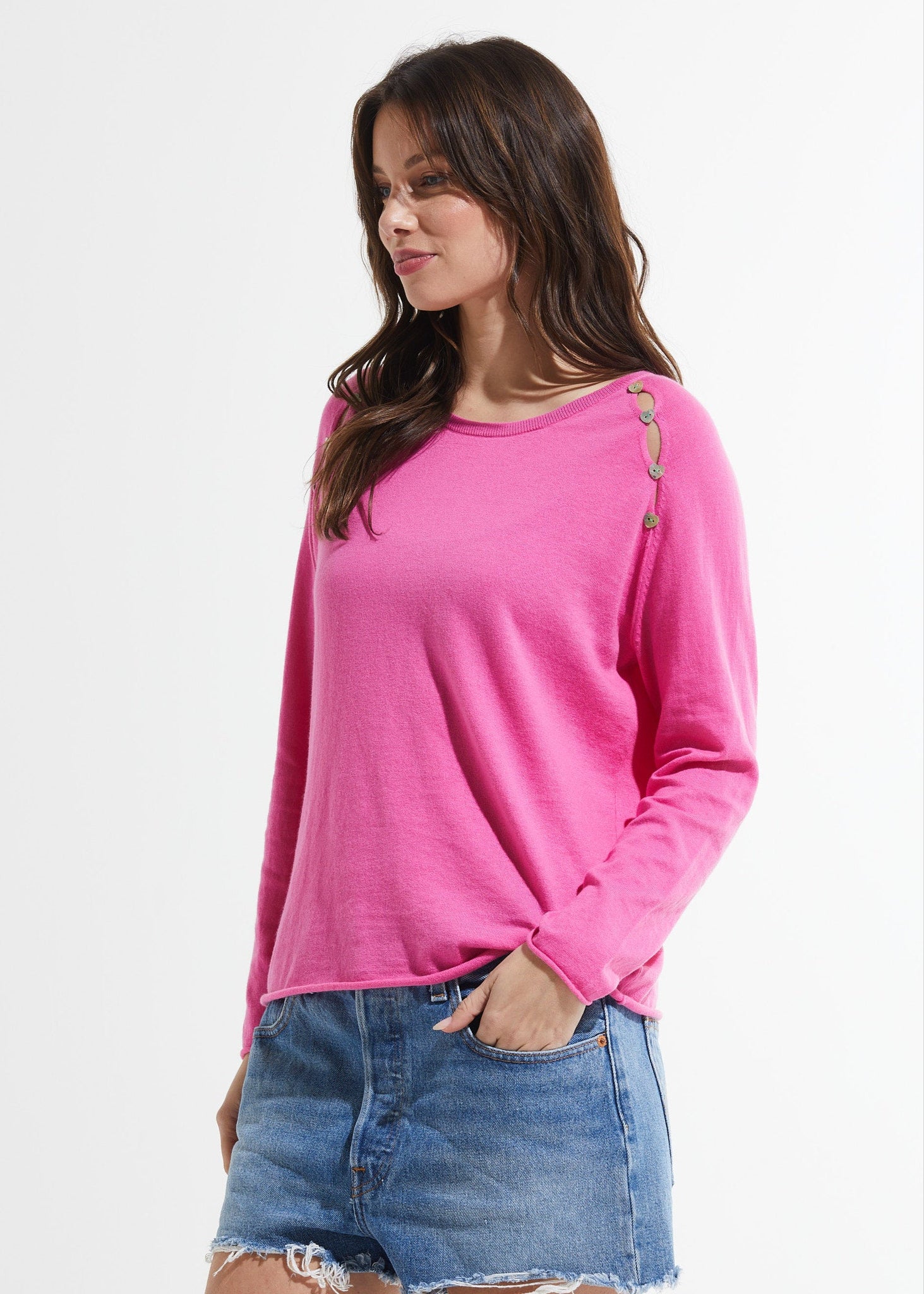 Button Detail Sweater