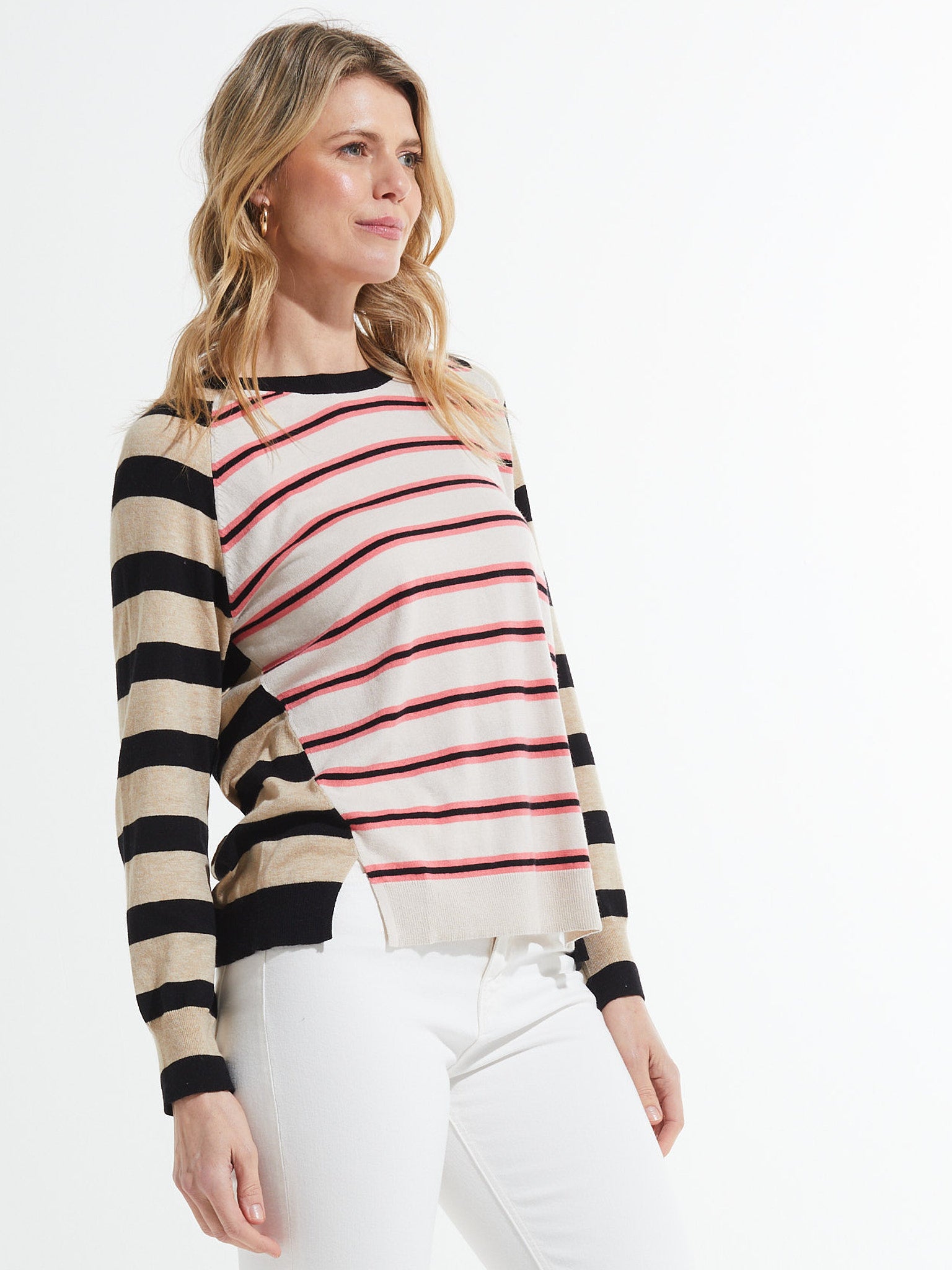 Raglan Stripe Sweater