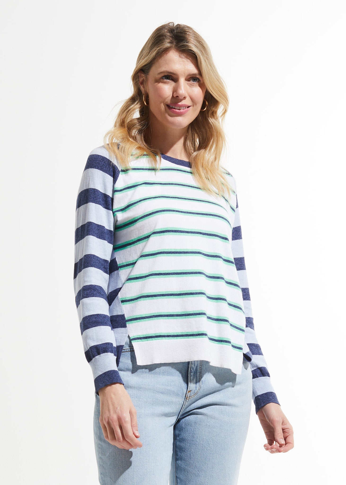 Raglan Stripe Sweater
