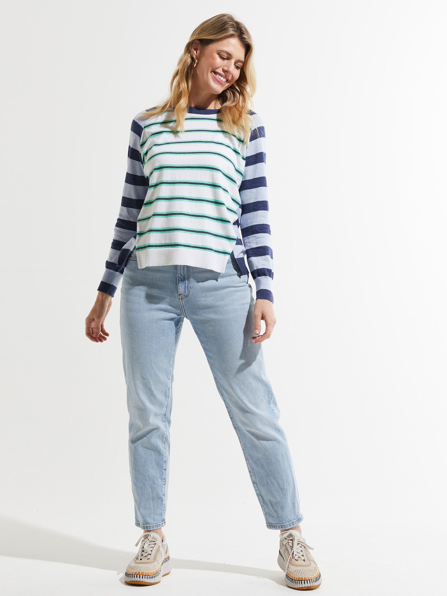 Raglan Stripe Sweater