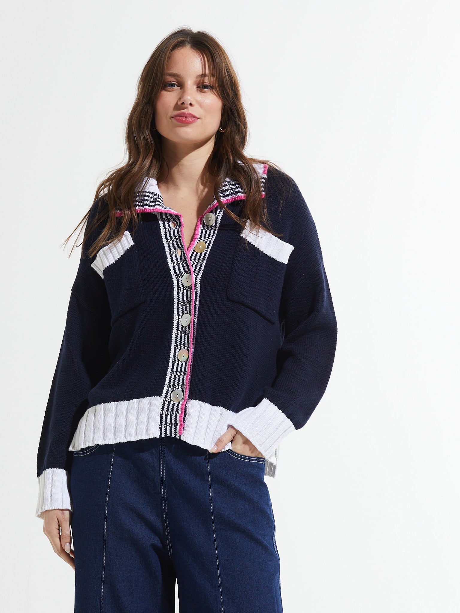 Collared Cardi