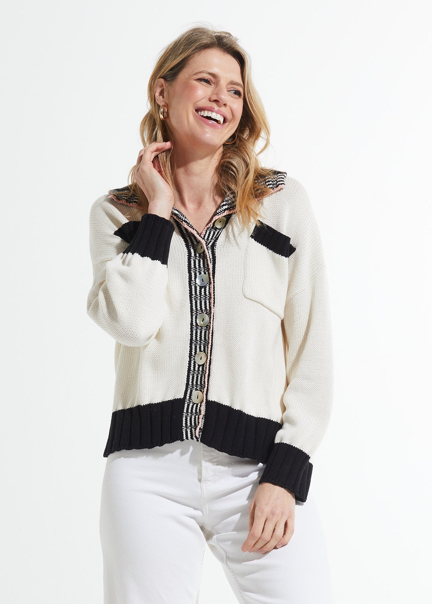 Collared Cardi