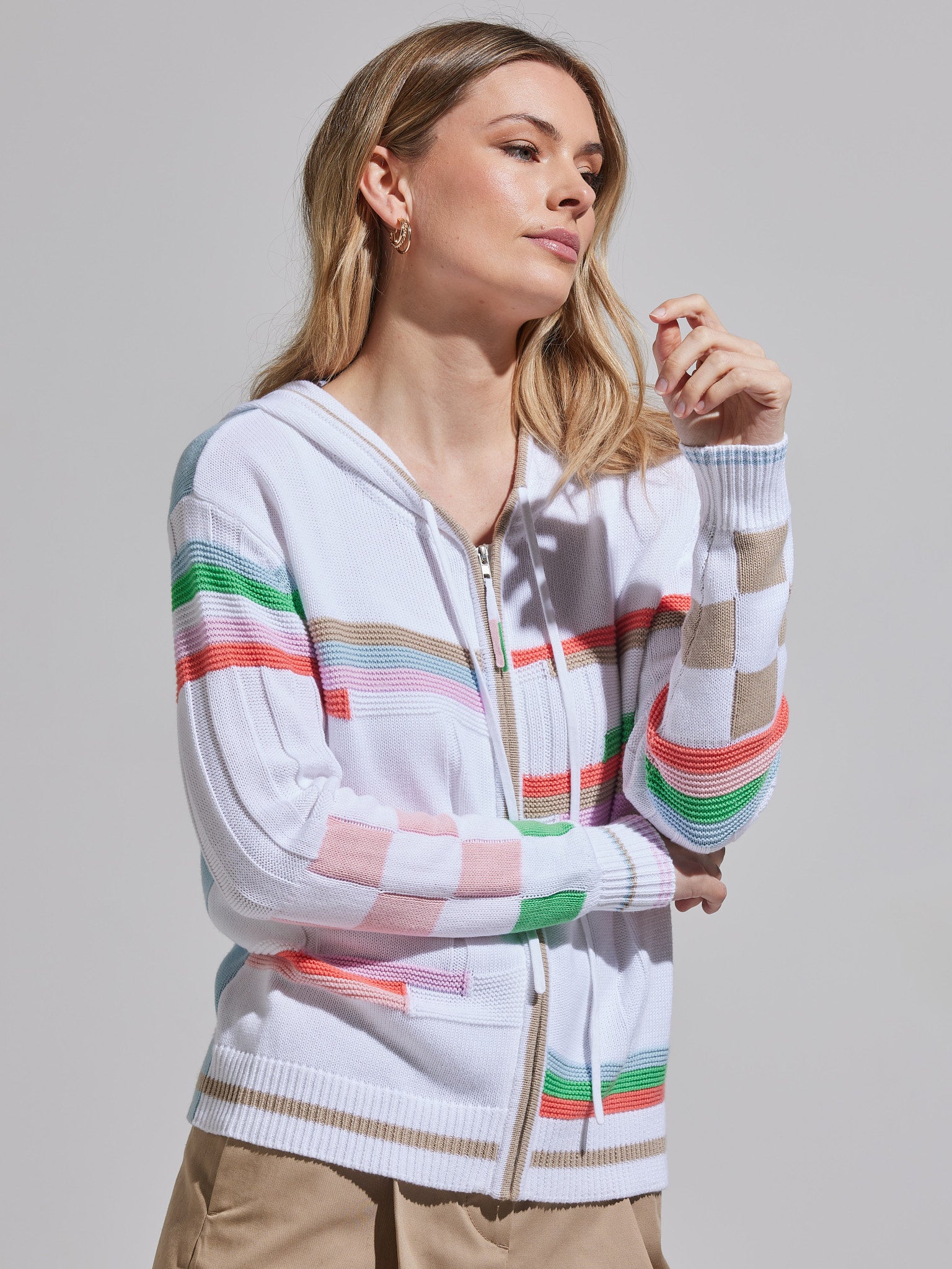 Mixed Media Hoodie
