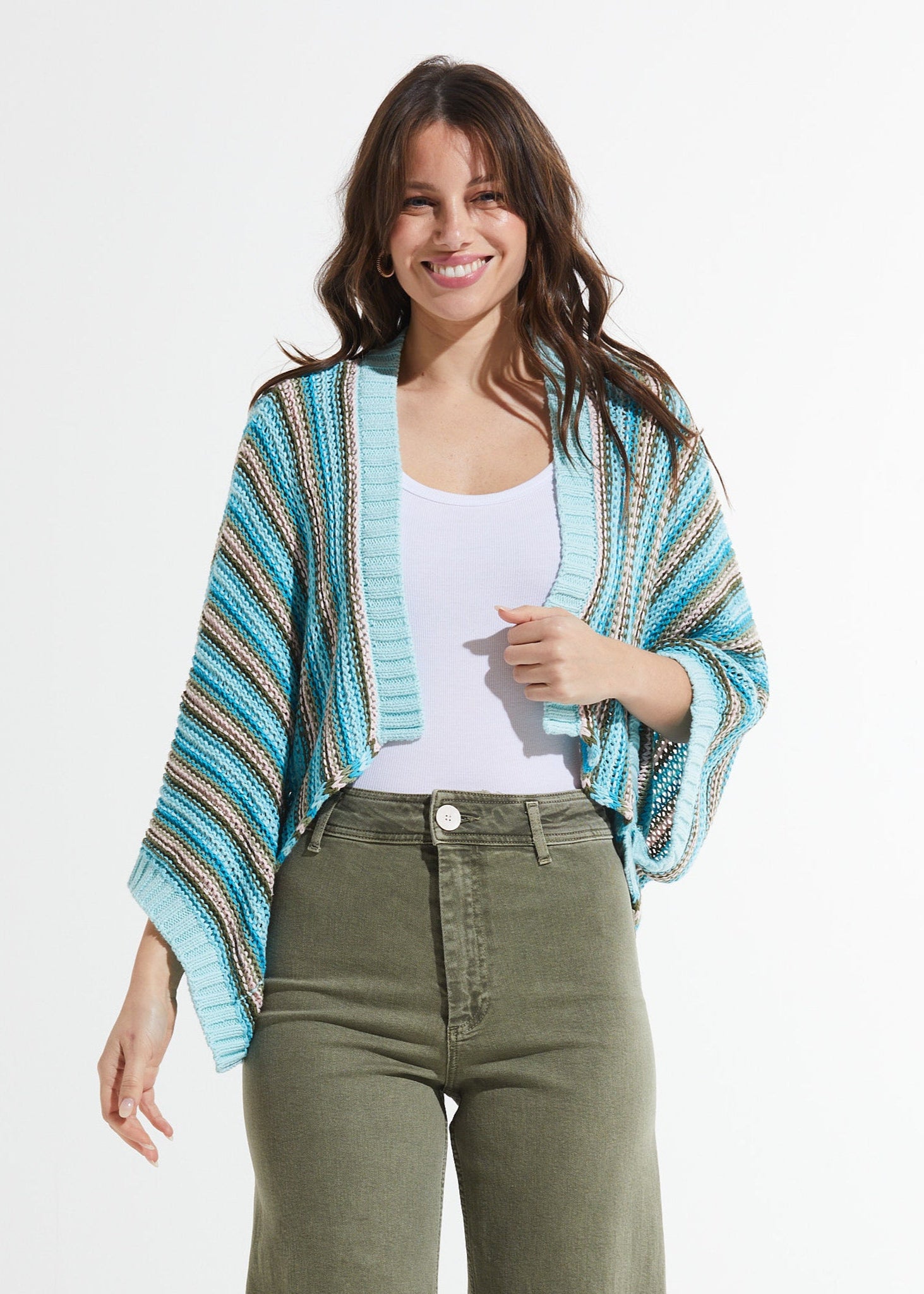 Chunky Stripe Shrug