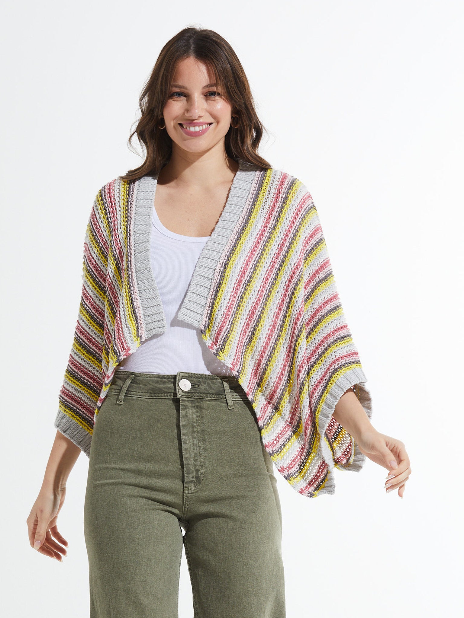 Chunky Stripe Shrug
