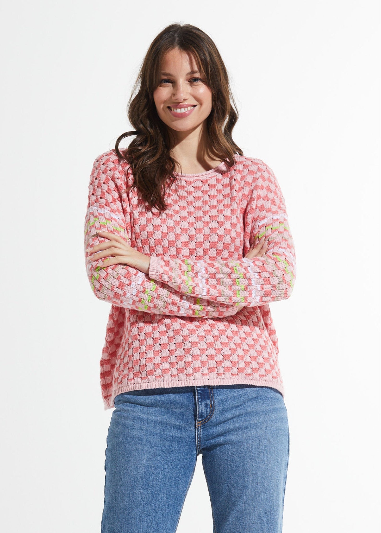 Checked Sweater