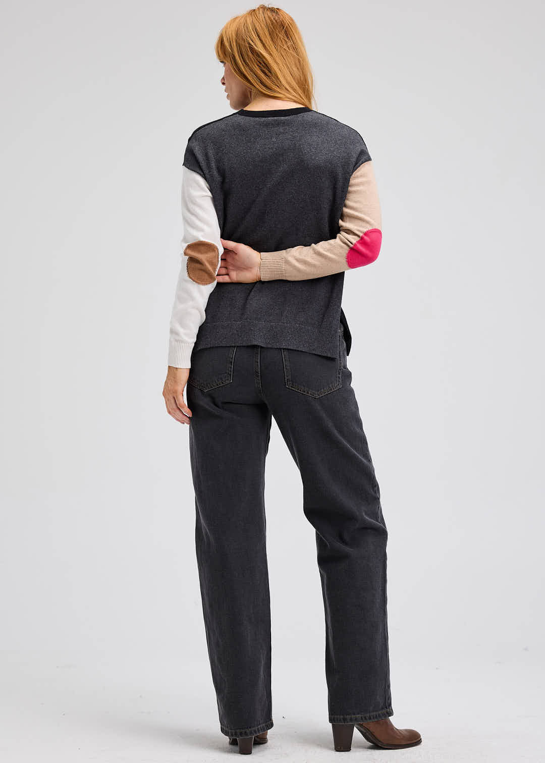 Elbow Intarsia Sweater