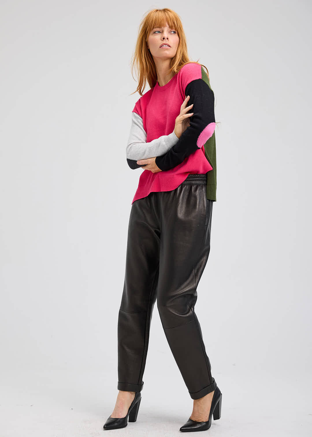 Elbow Intarsia Sweater