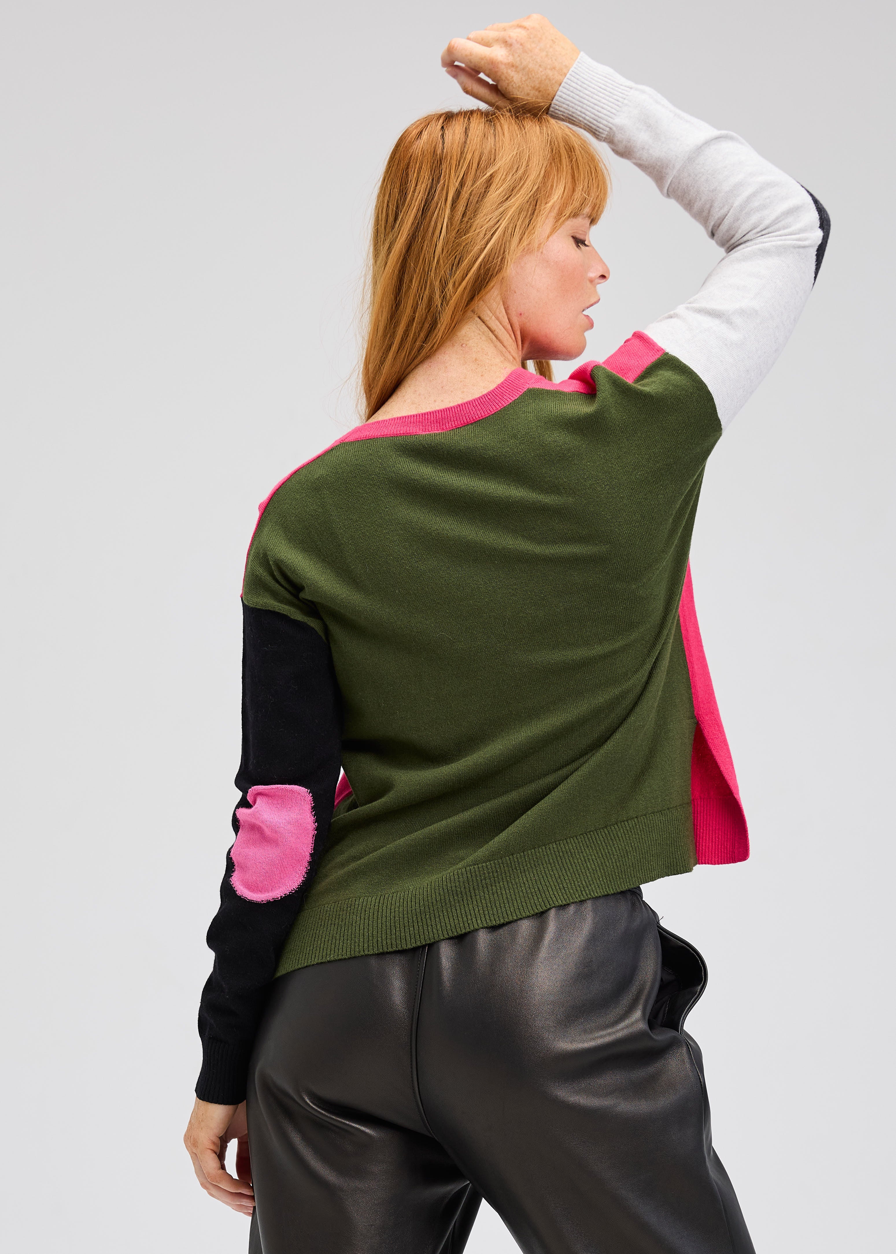 Elbow Intarsia Sweater