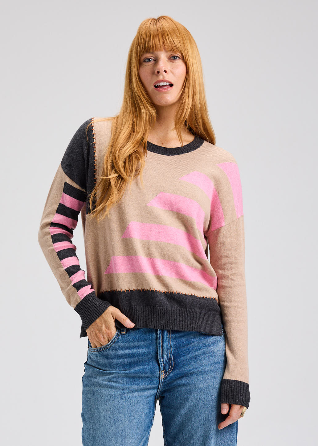 Handwork Stripe Sweater