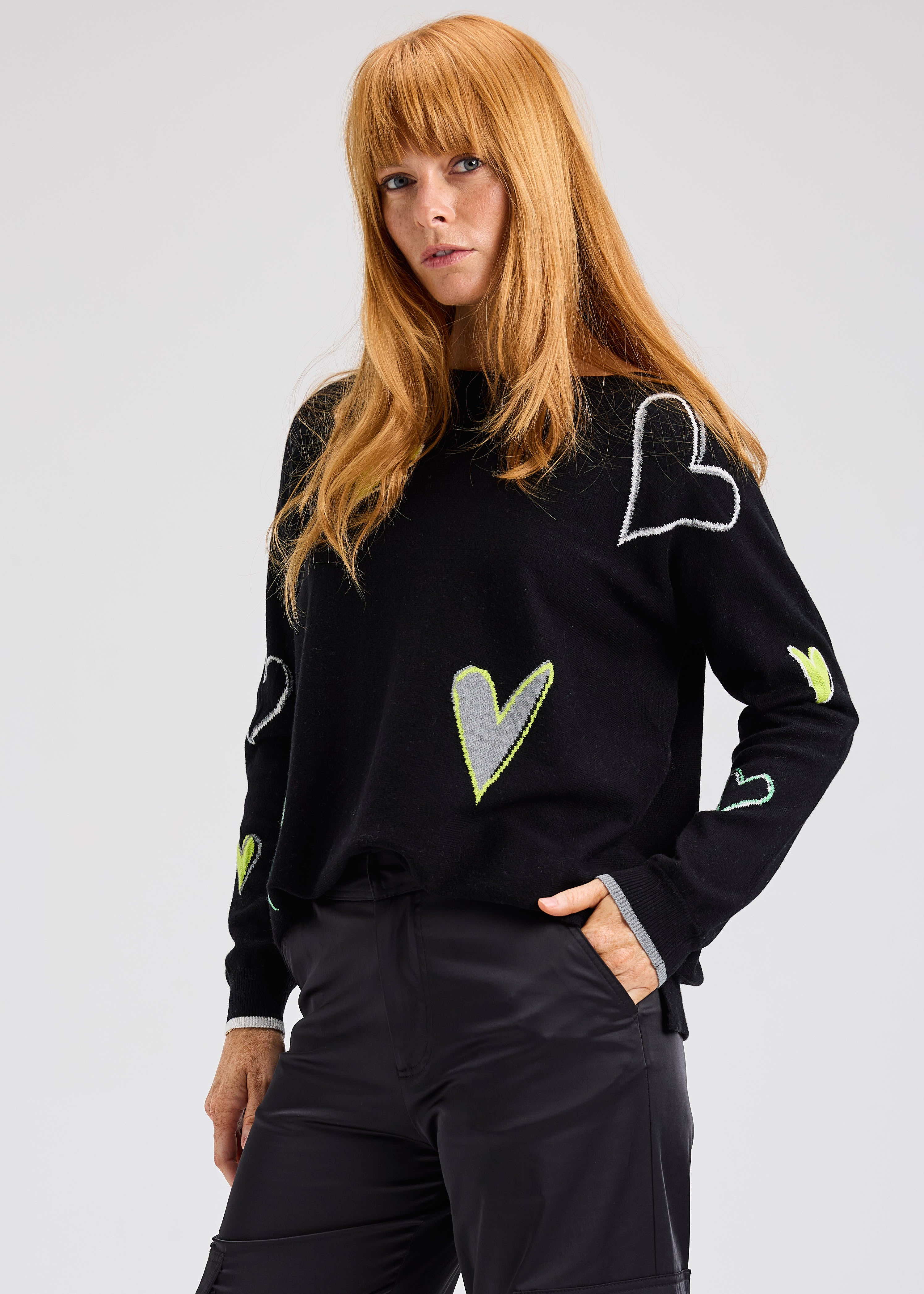 Intarsia Hearts Jumper