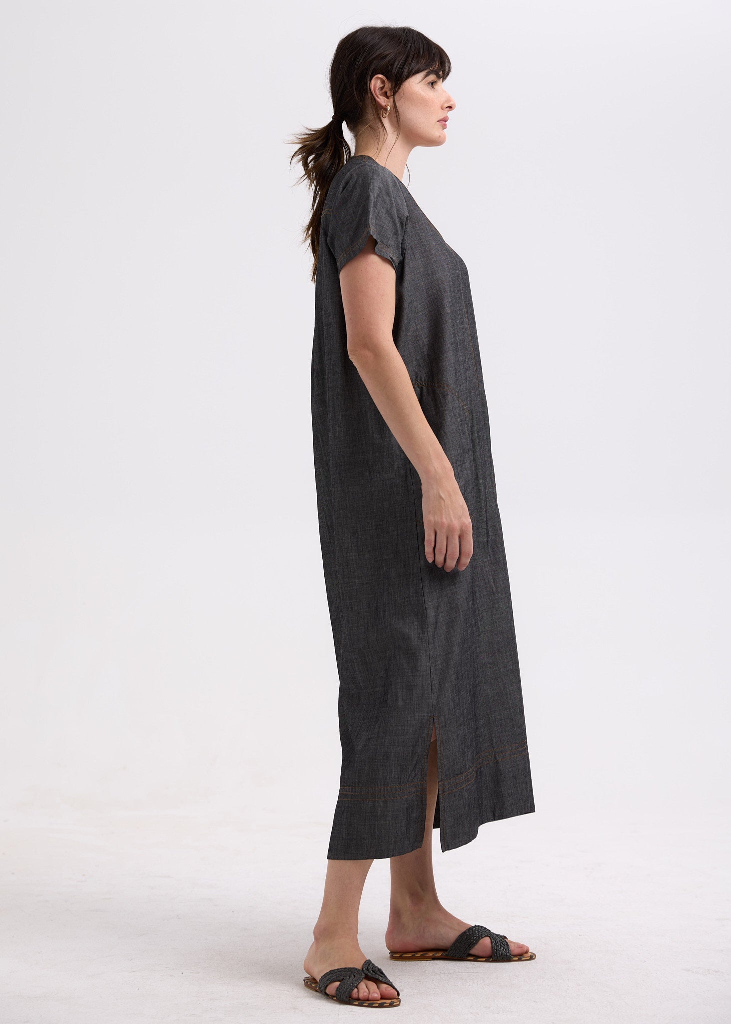 Midi Denim Dress