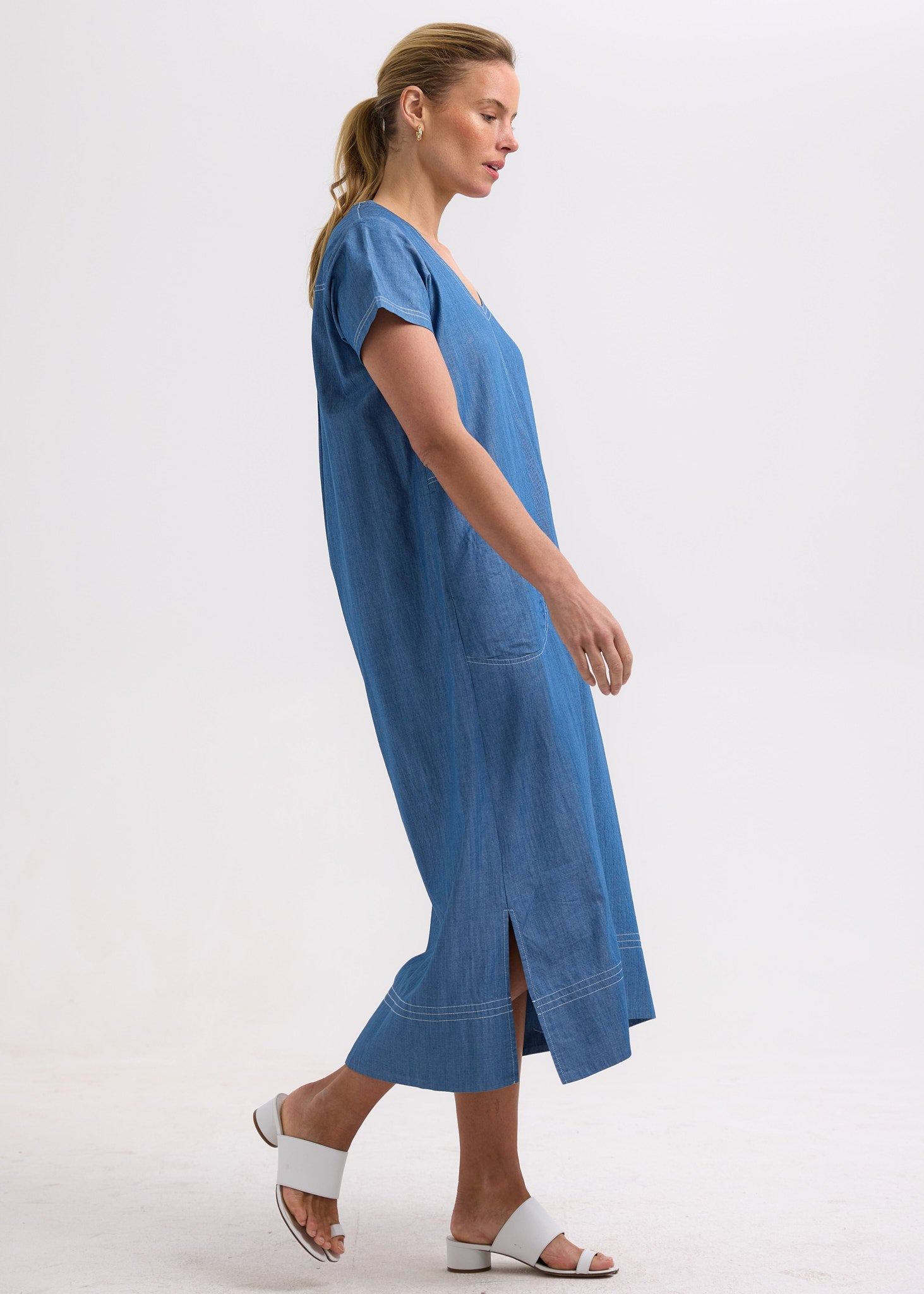 Midi Denim Dress