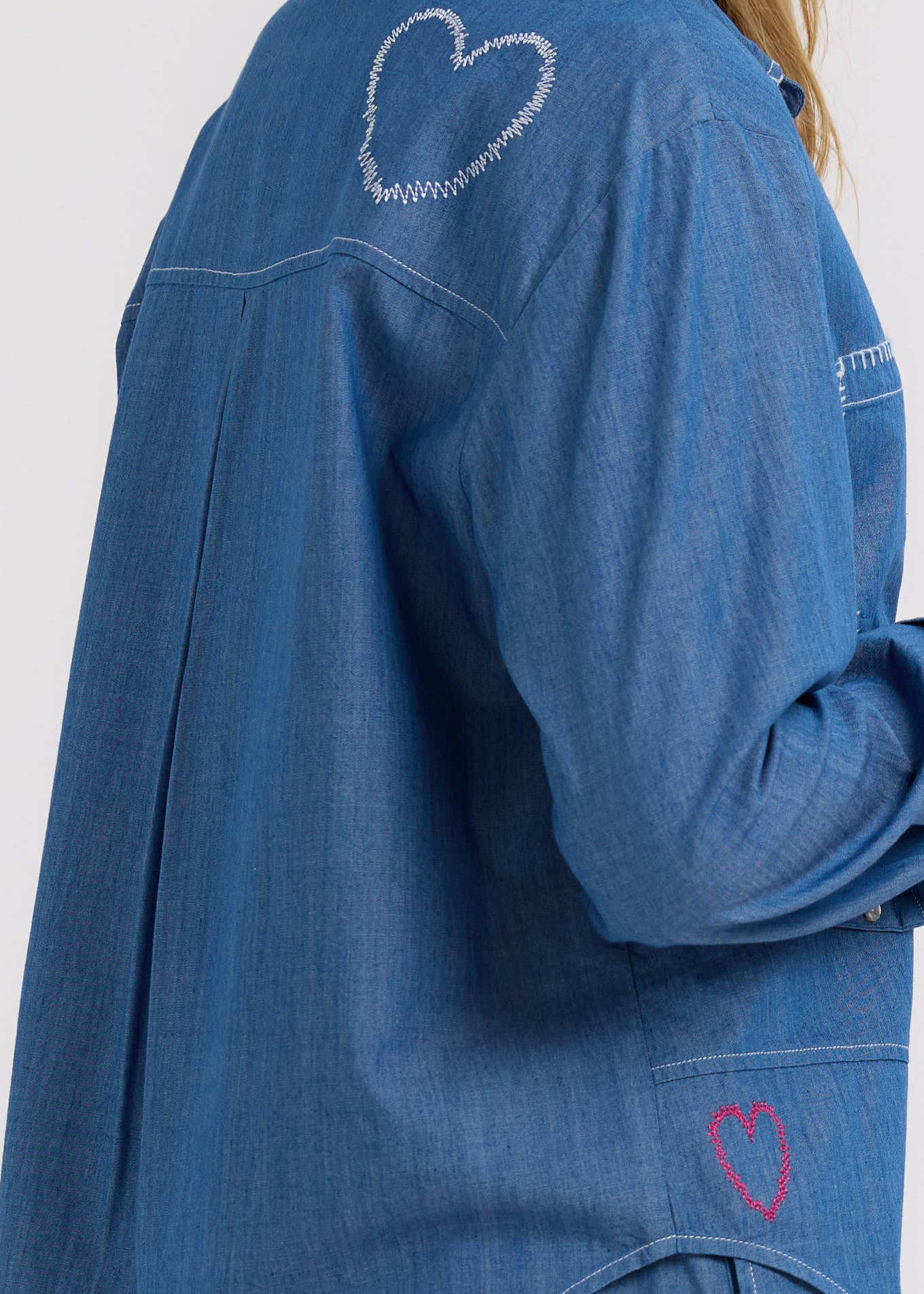 Hand Work Denim Shirt
